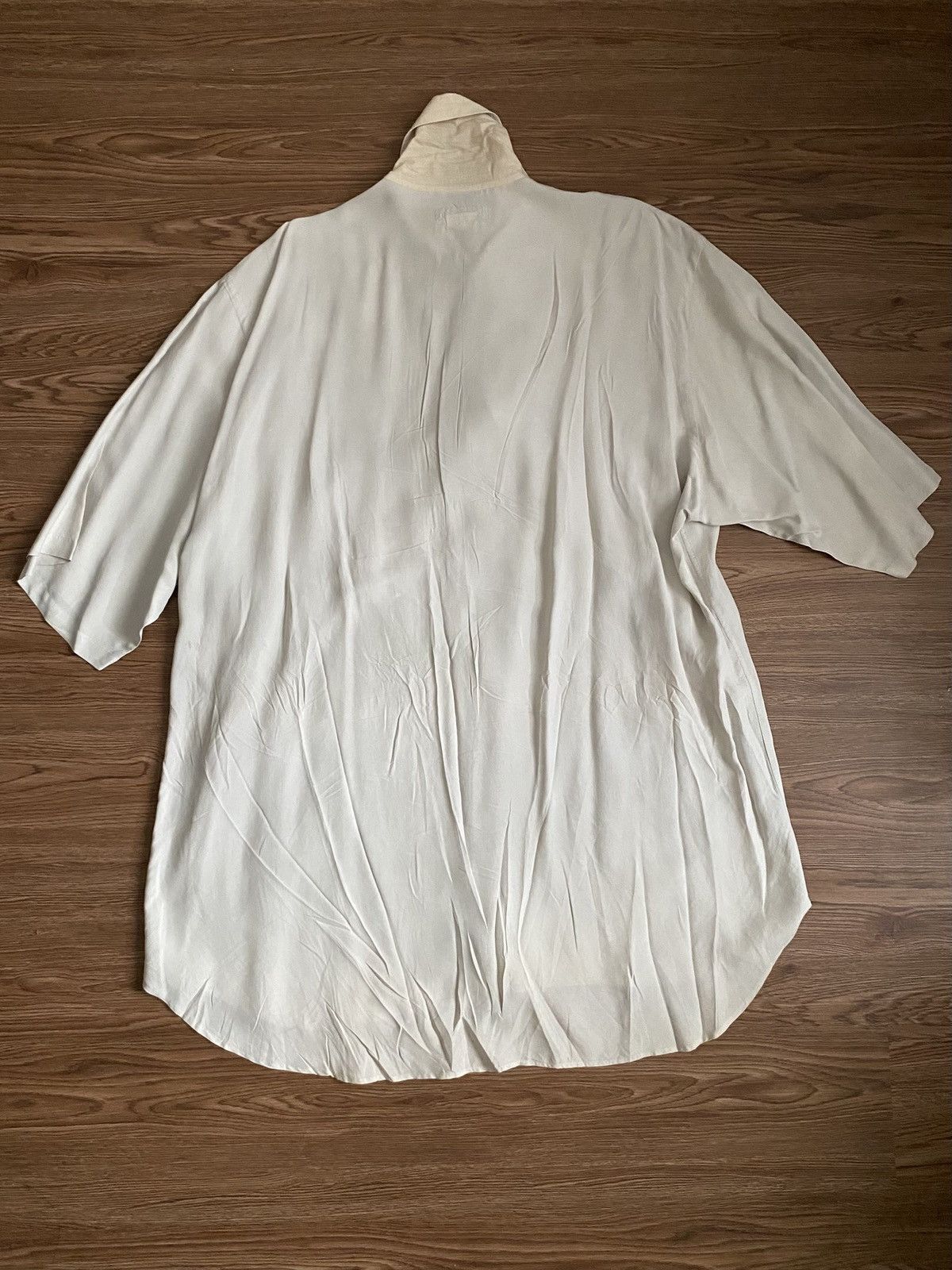 Yohji Yamamoto Yohji Yamamoto Pour Homme Bowtie Rayon Cotton Shirt SS89 Size US M / EU 48-50 / 2 - 4 Thumbnail