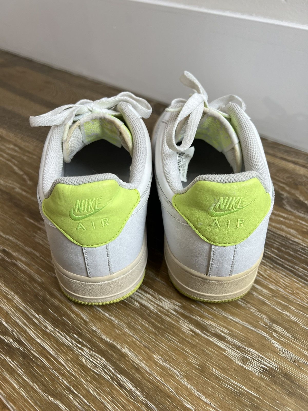 Nike Nike air force 1s white volt sneakes Size US 8.5 / EU 41-42 - 5 Thumbnail