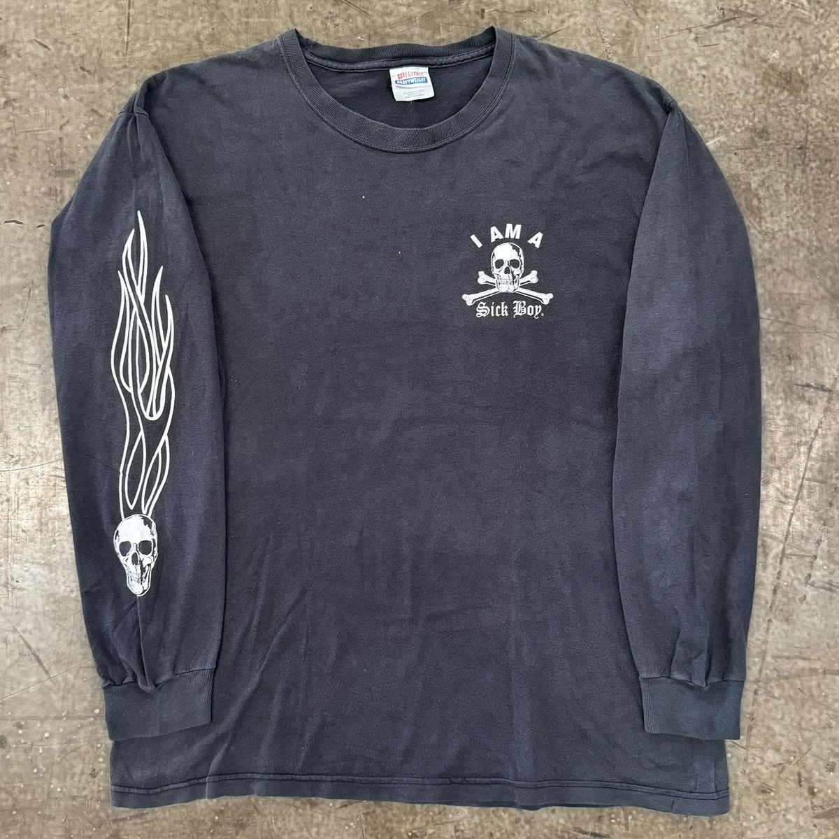 Harley Davidson × Vintage vintage 2000 sickboy motorcycle club Flame hit L/S Size US L / EU 52-54 / 3 - 4 Thumbnail