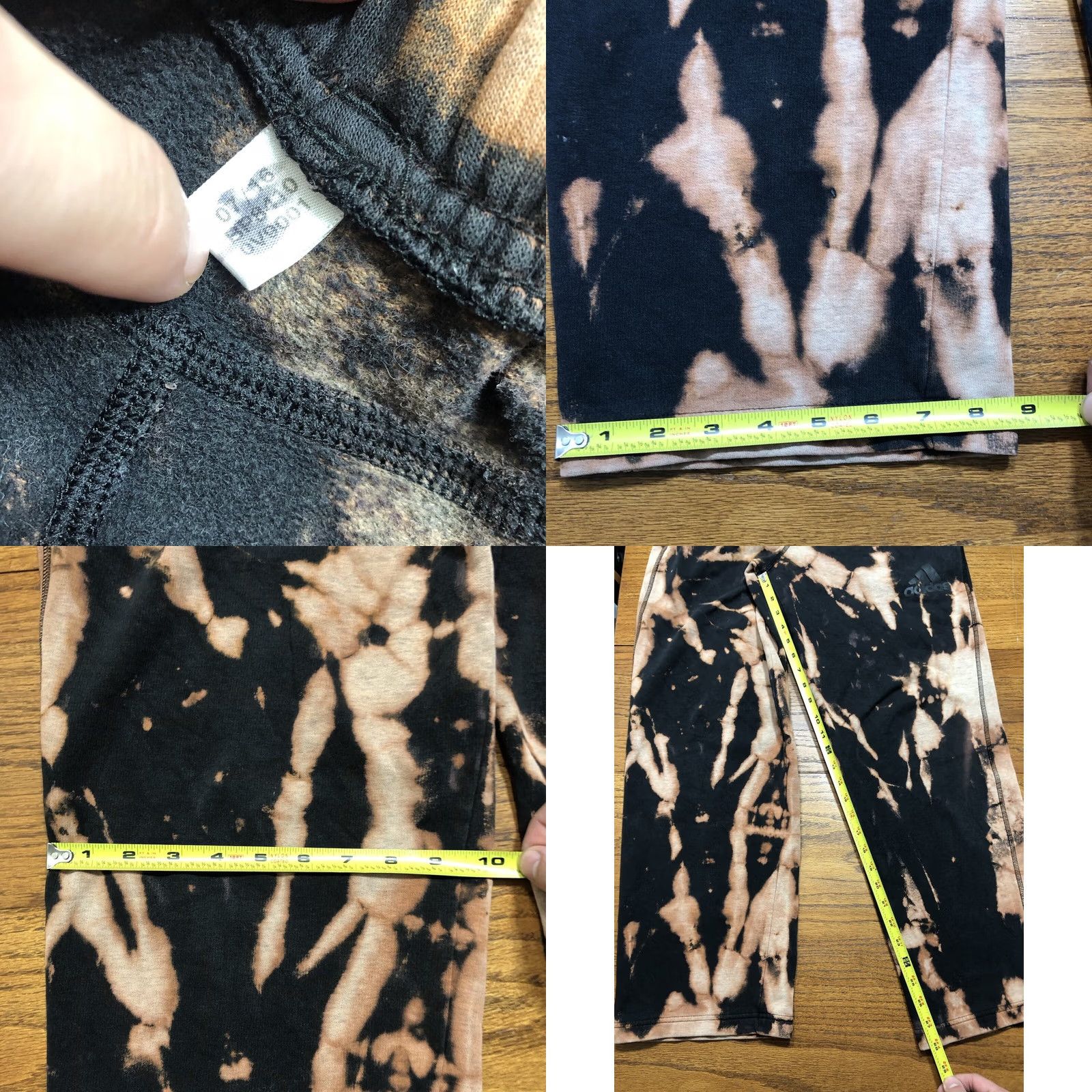Adidas Adidas Sweatpants Mens Small Tie Dye Black Pants Size US 29 - 8 Thumbnail