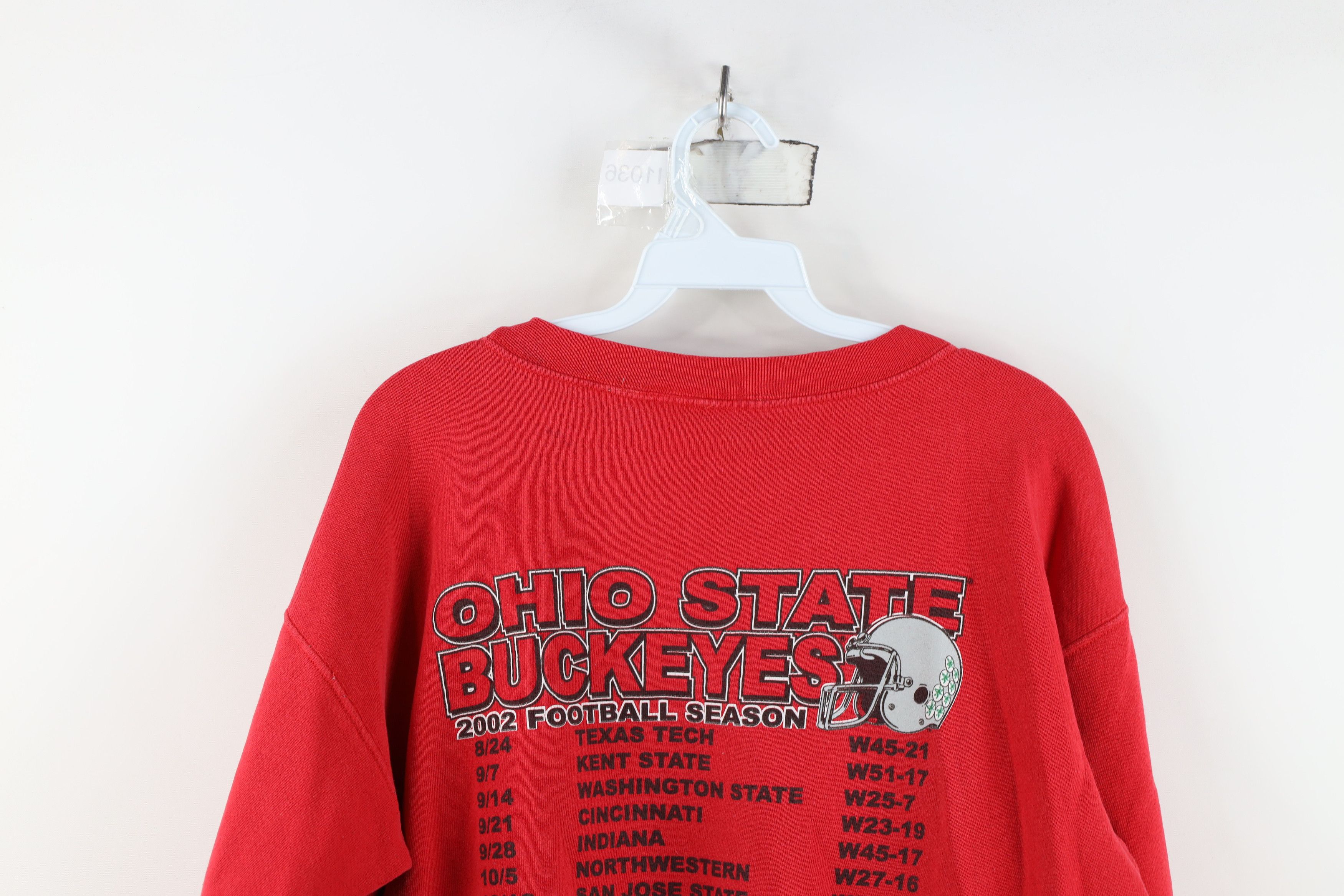 Vintage Vintage Champs Ohio State University Football Sweatshirt Red Size M / US 6-8 / IT 42-44 - 15 Thumbnail