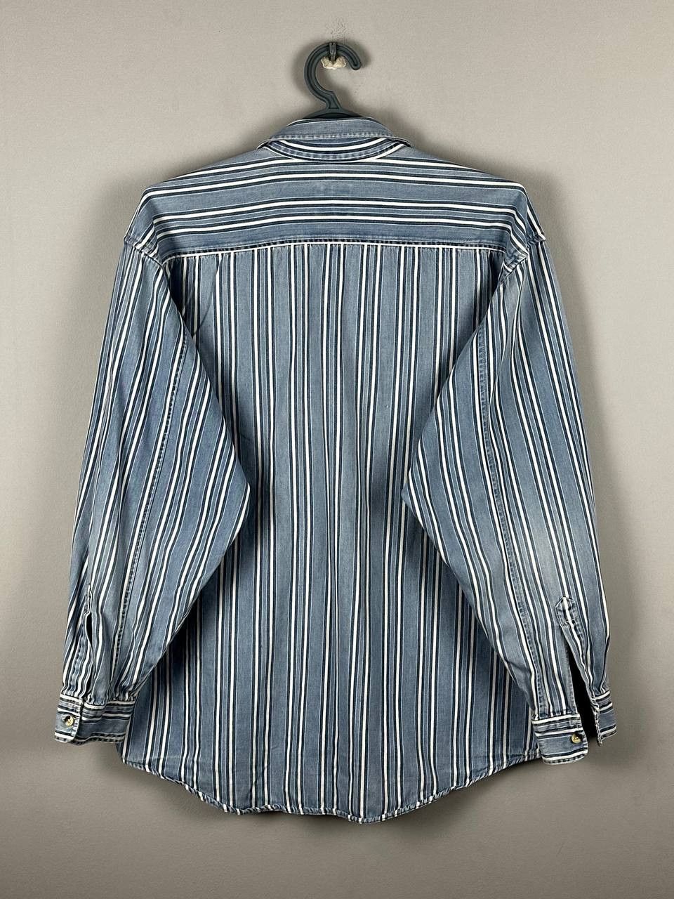 Levi's Vintage Clothing Rare 90s Striped Levi’s Vintage Denim Shirt Long Sleeve Size US L / EU 52-54 / 3 - 12 Thumbnail