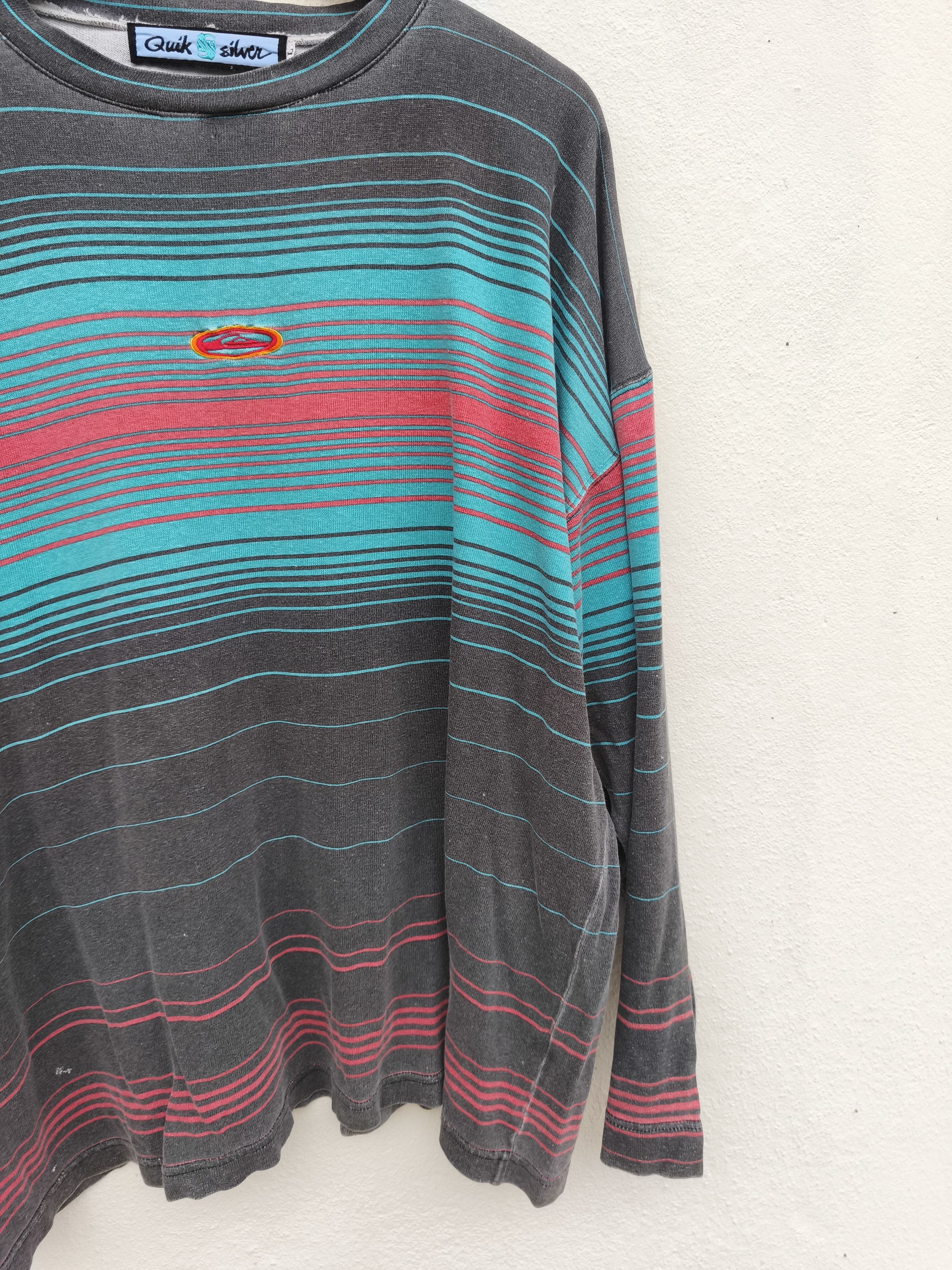 Quiksilver 🔥 Vtg 90s Vintage Quiksilver t shirt long sleeve oversized Size US L / EU 52-54 / 3 - 3 Thumbnail