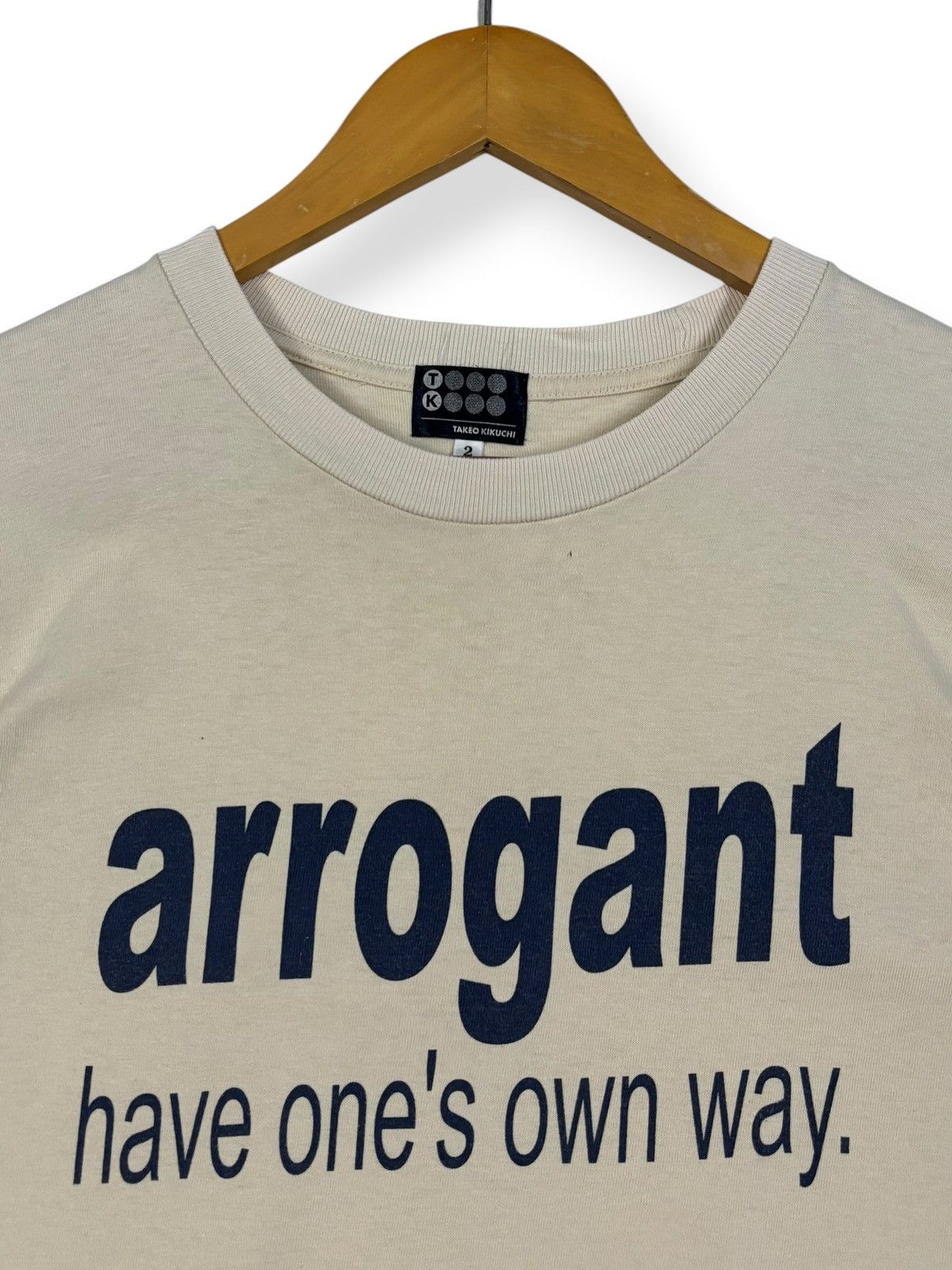 Takeo Kikuchi Vintage Takeo Kikuchi “Arrogant Have One’s Own Way” T-shirt Size US M / EU 48-50 / 2 - 4 Thumbnail