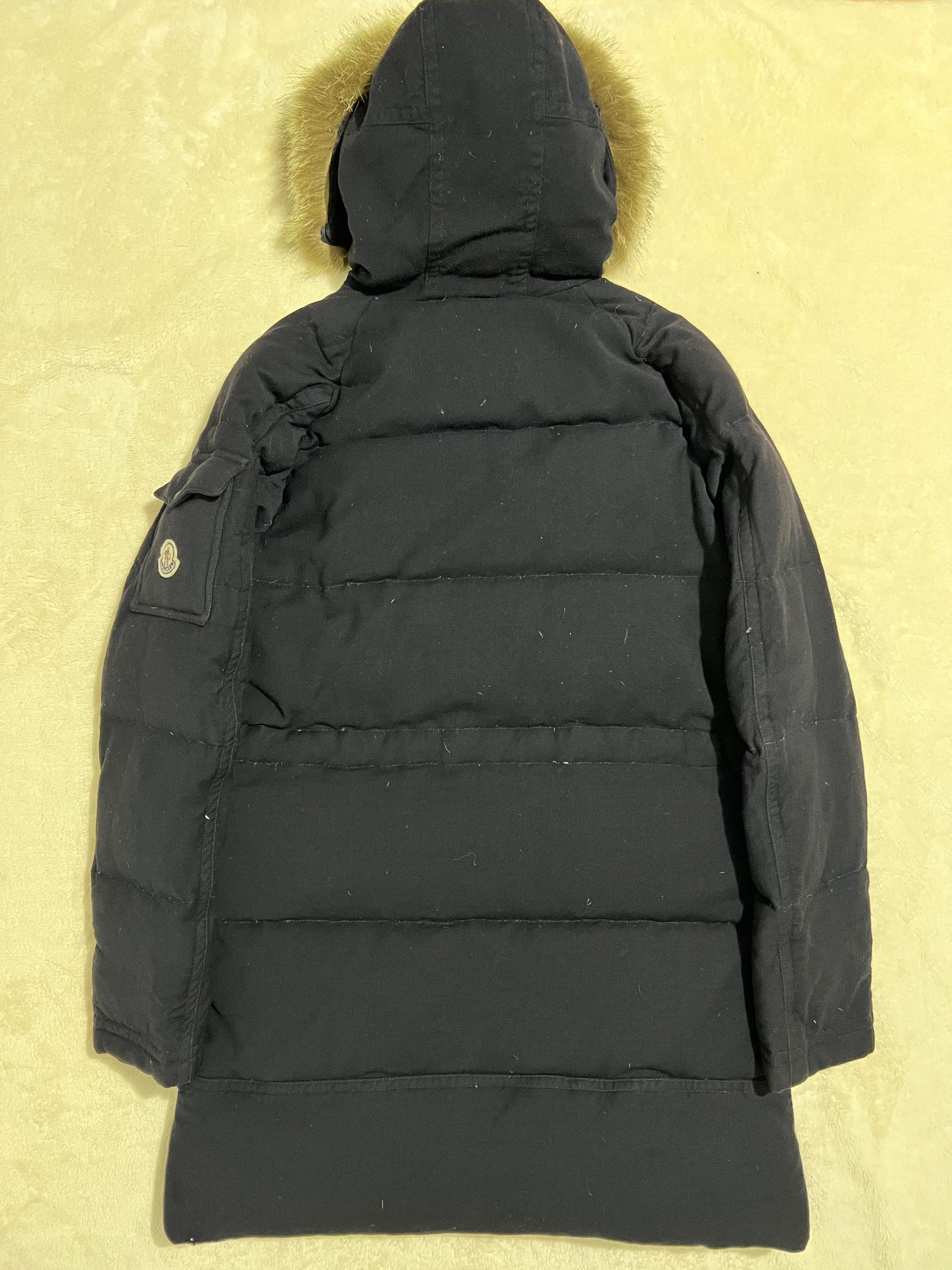 Moncler Moncler Long Wool Parka Navy Size US XL / EU 56 / 4 - 6 Thumbnail