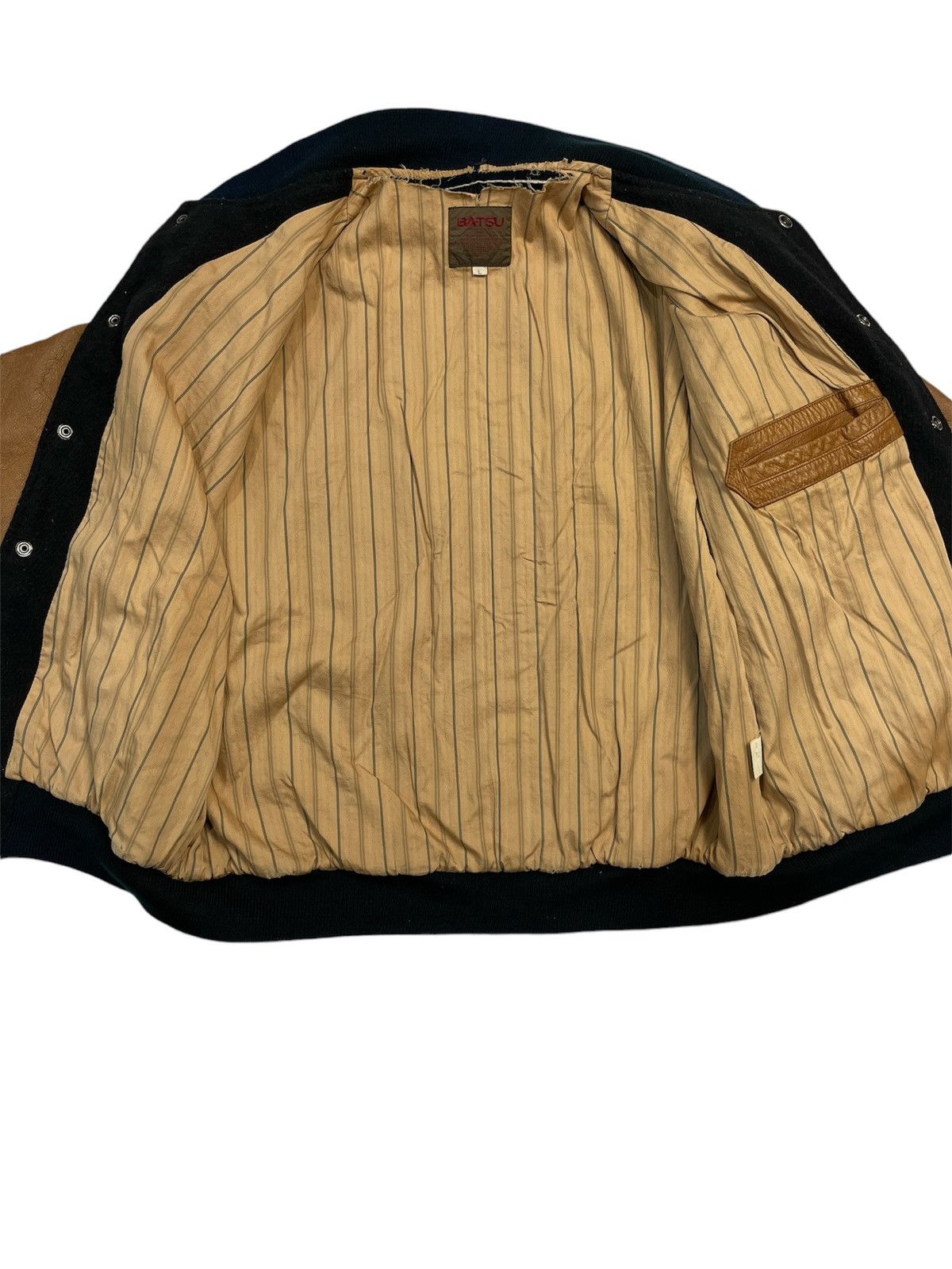 Japanese Brand Vintage Ba-Tsu Studio Varsity Jacket Size US L / EU 52-54 / 3 - 4 Thumbnail