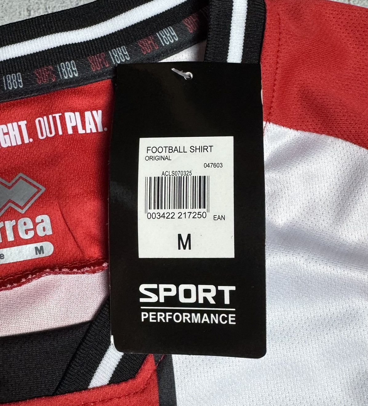 Errea Sheffield United 2023 2024 Home Shirt Soccer Jersey Errea Size US M / EU 48-50 / 2 - 10 Thumbnail