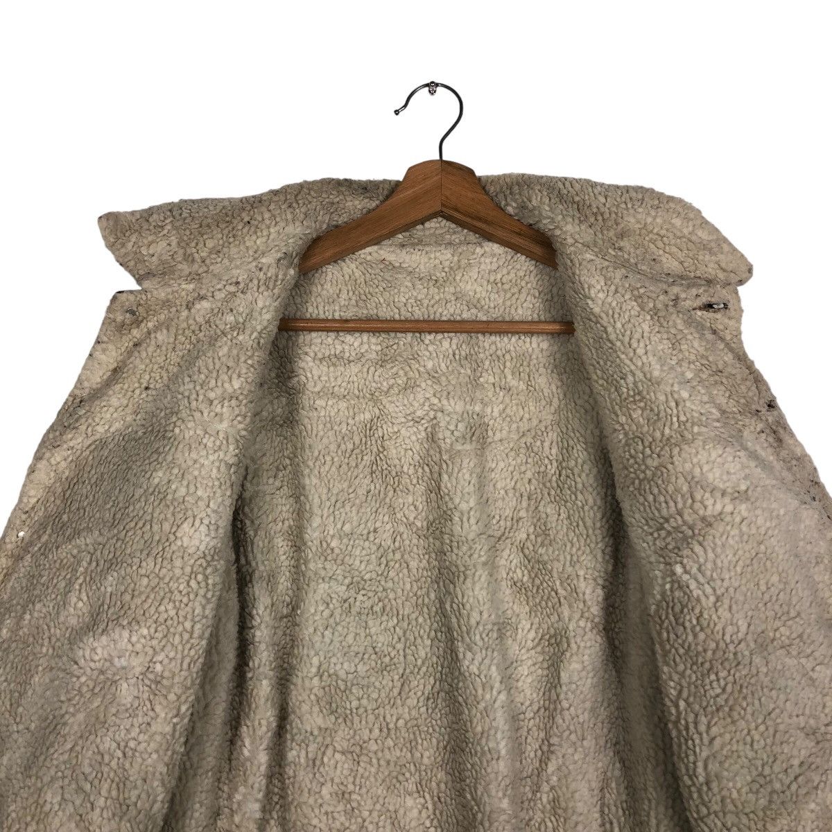 Japanese Brand 📌Vintage Trucker Denim Jacket Gu Japan Sherpa Shearling Size US M / EU 48-50 / 2 - 15 Thumbnail