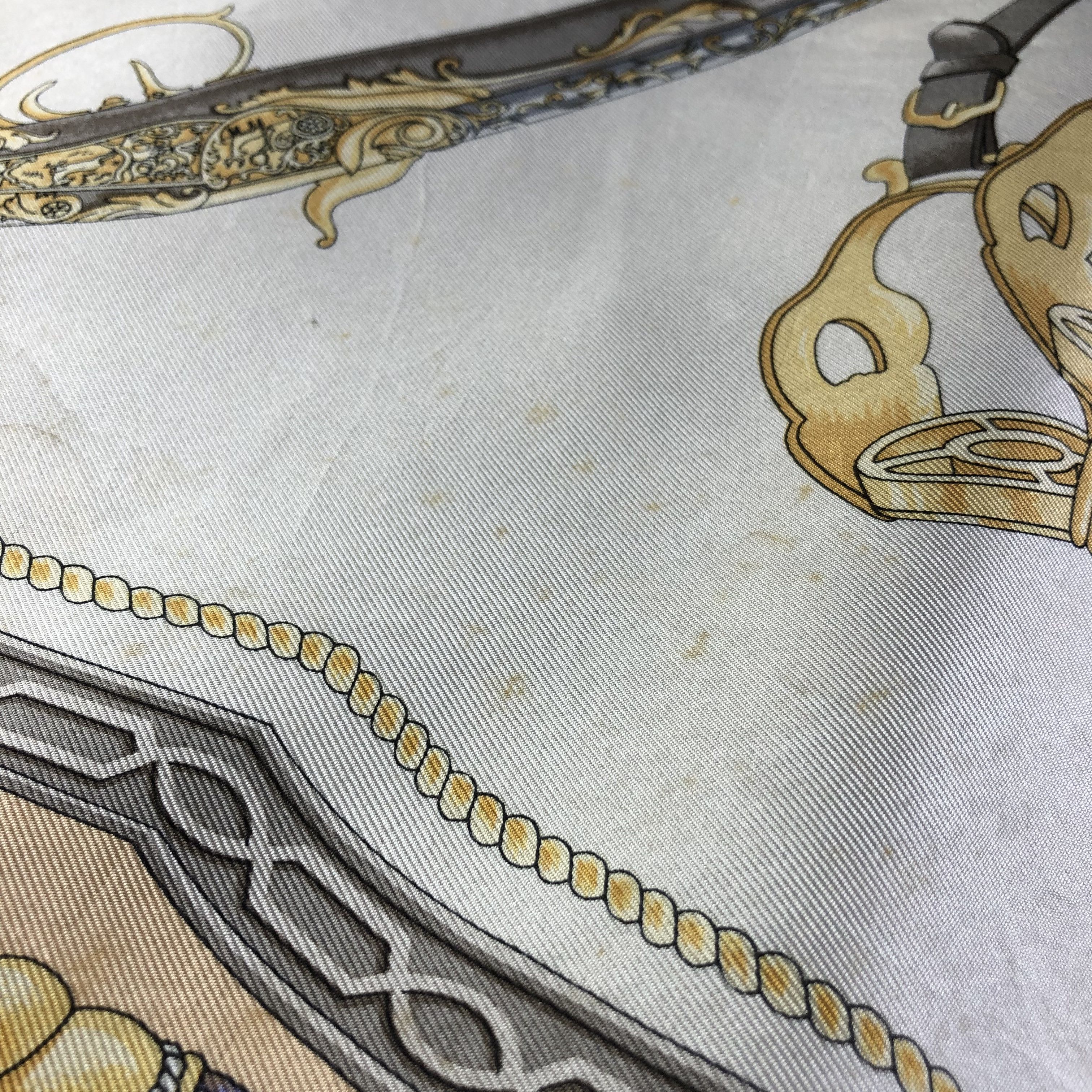 Lancel Vintage Lancel Luxury Baroque Silk Scarf M938 Size ONE SIZE - 9 Thumbnail