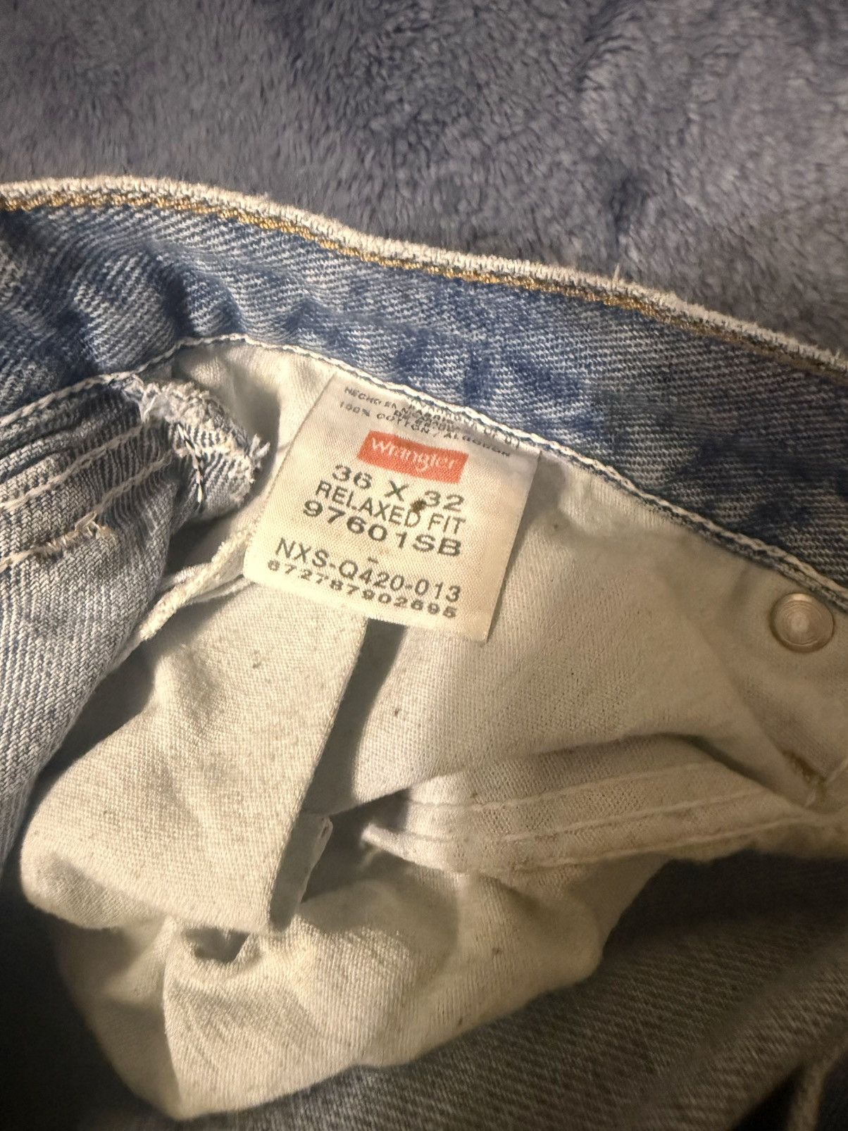 Wrangler Vintage 2000’s Wranger Relaxed Fit Mens Jeans Size US 36 / EU 52 - 5 Thumbnail