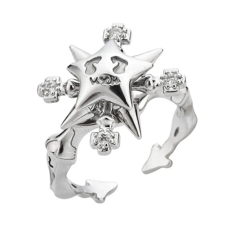 Jewelry Lucky Star Adjustable Ring Size ONE SIZE - 1 Thumbnail