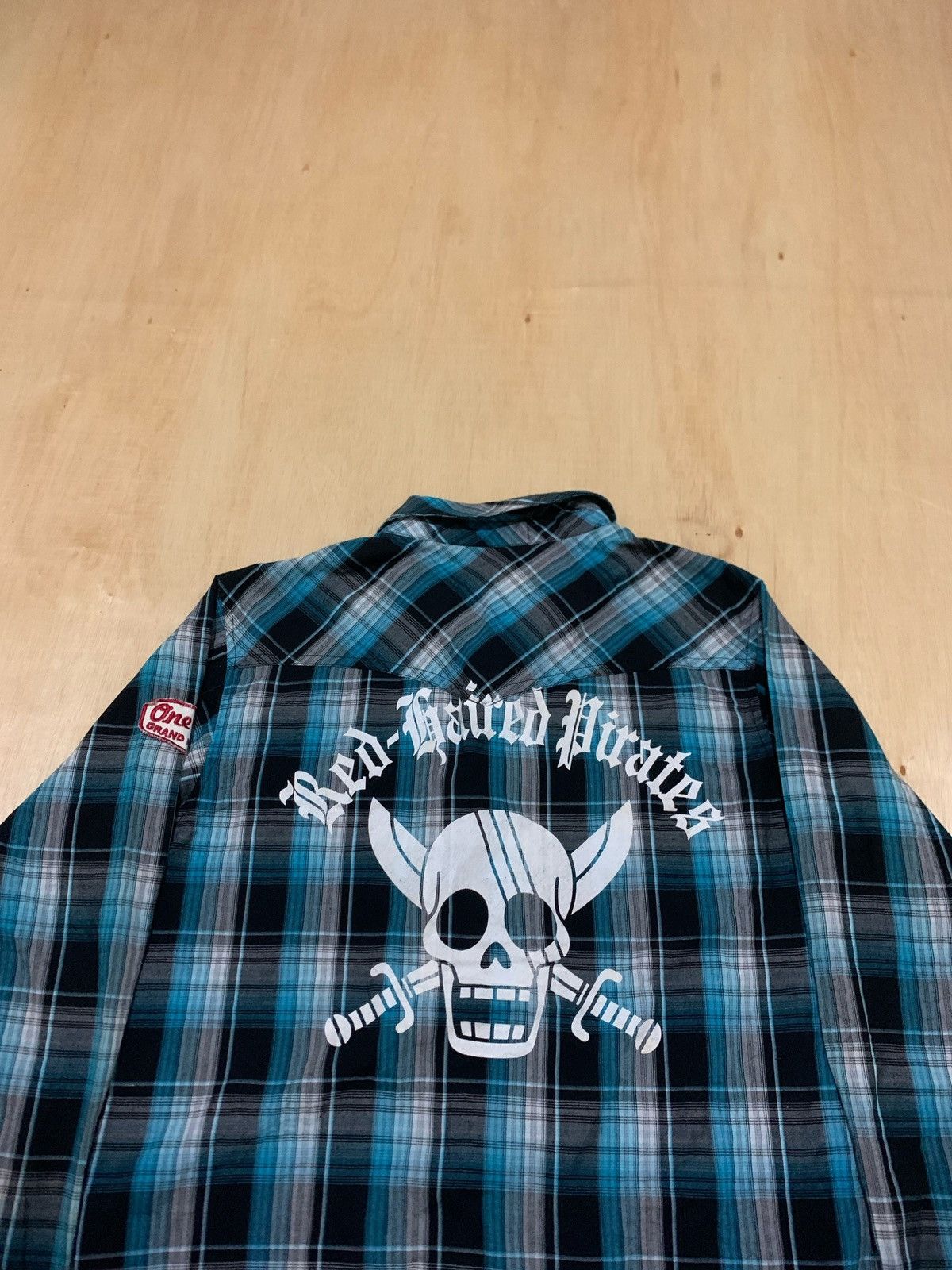 Hysteric Glamour × Japanese Brand × One Piece Y2k One Piece Red Baired Pirates Shirt Size US M / EU 48-50 / 2 - 4 Thumbnail