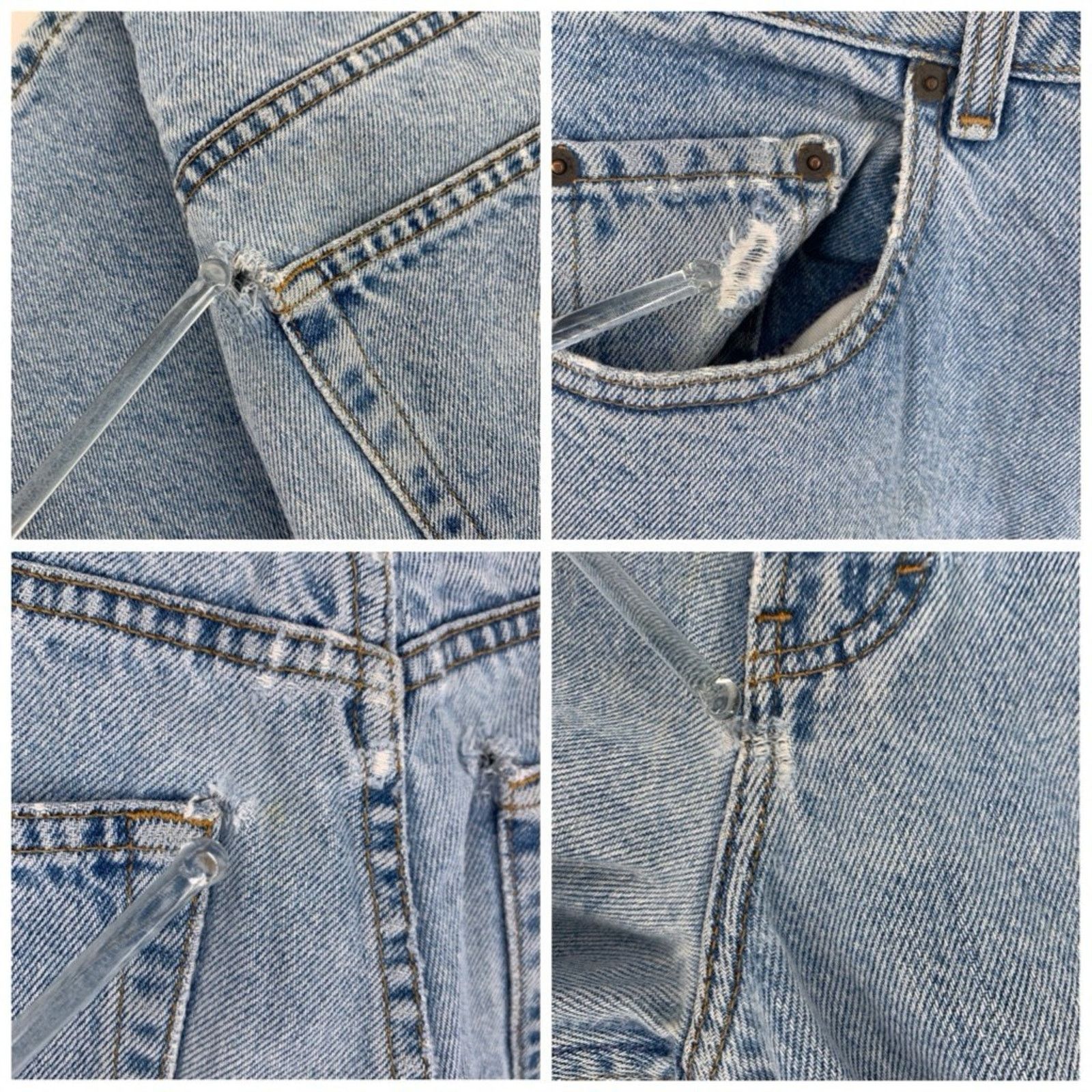 Gap Vintage GAP Blue Jeans 32x32 Light Wash USA Made Grunge Size US 32 / EU 48 - 15 Thumbnail
