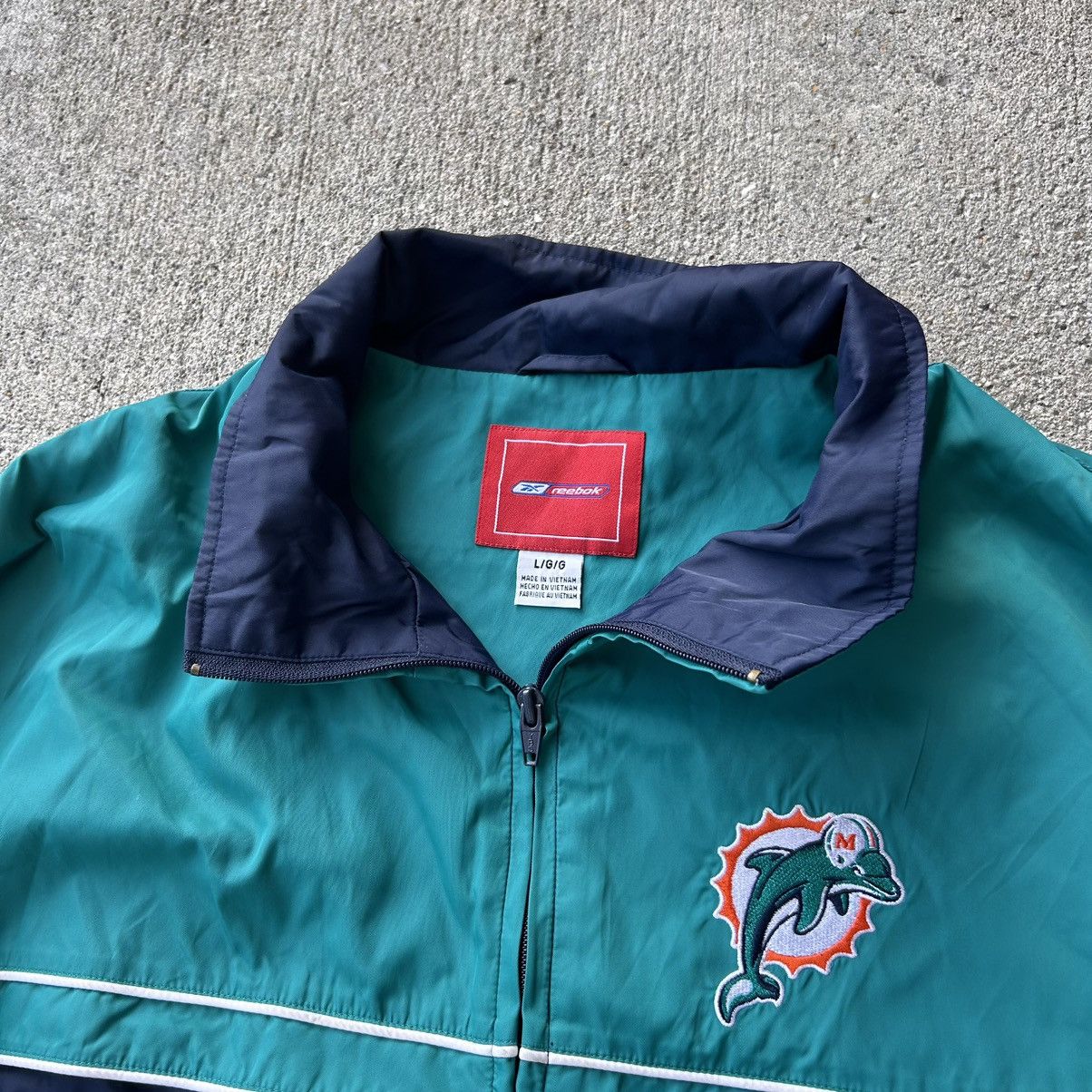 NFL Vintage 2000 Reebok NFL Miami Dolphins windbreaker Size US L / EU 52-54 / 3 - 5 Thumbnail