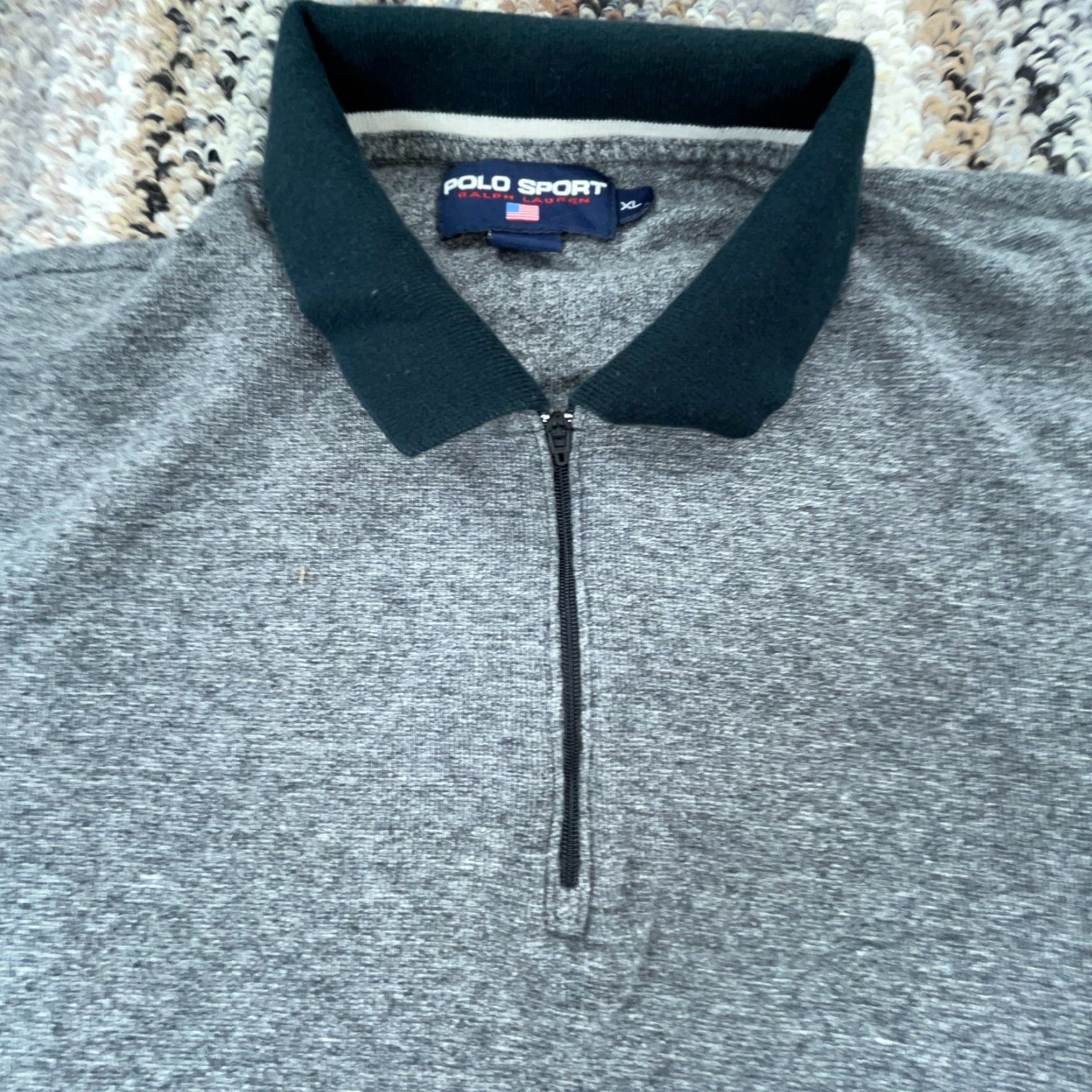 Vintage VINTAGE Ralph Lauren Polo Shirt Men XL Casual Short Sleeve Gray Cotton 90s Polo Sport RL Semifitted Size US XL / EU 56 / 4 - 3 Thumbnail