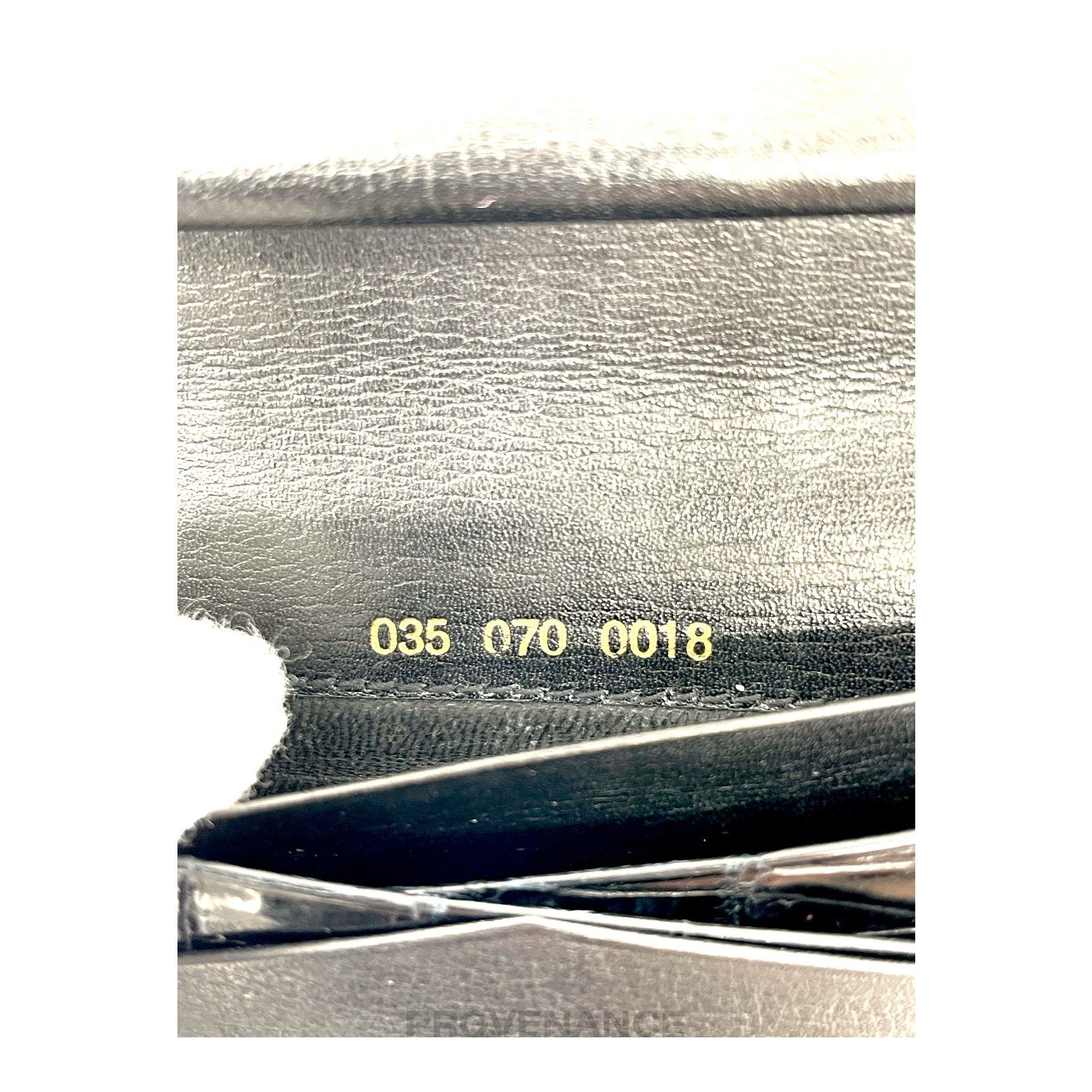 Gucci 🔴 Gucci Long Wallet - Black Crocodile Size ONE SIZE - 12 Thumbnail