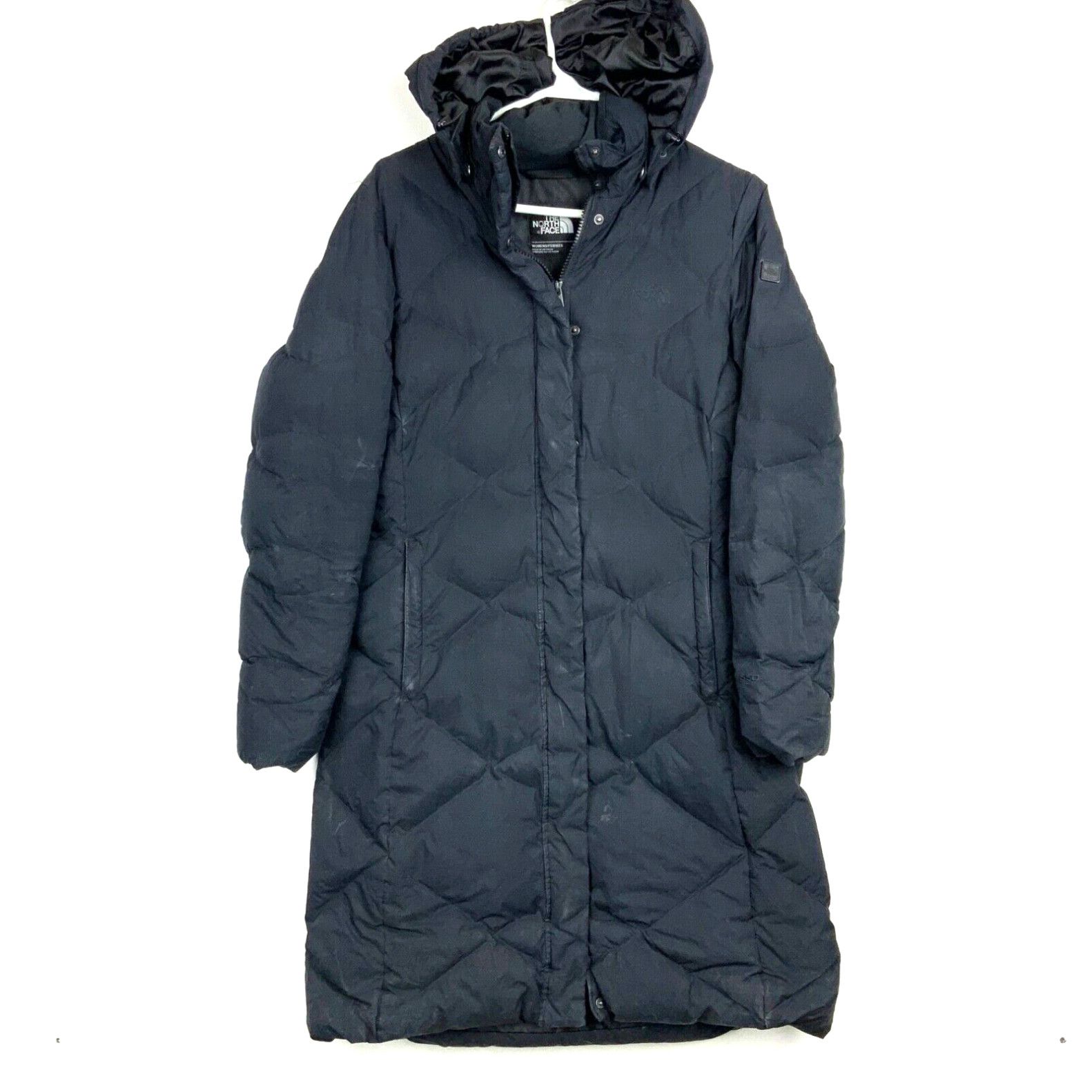 image of Vintage The North Face 550 Women’S Full Zip Puffer Down Jacket Medium Black in White, Women's