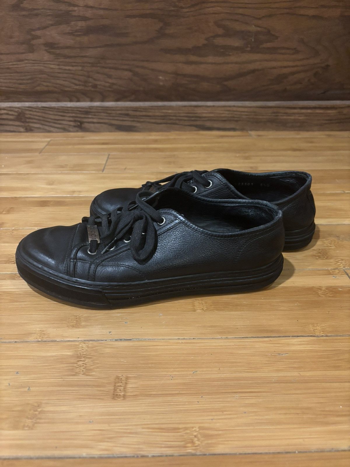 Gucci Gucci leather sneakers.of-918 Size US 6 / EU 39 - 3 Thumbnail