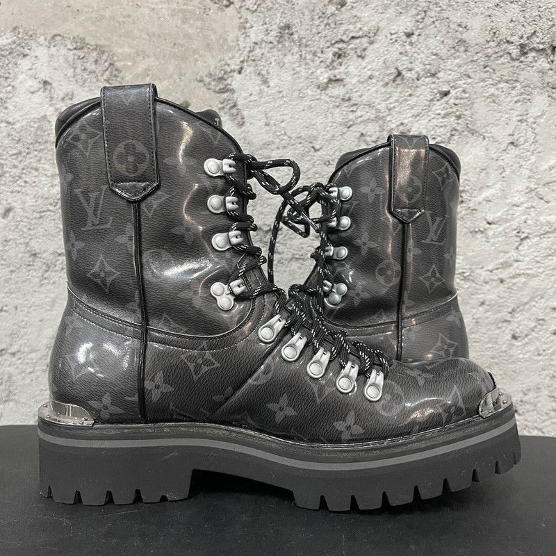 Louis Vuitton Louis Vuitton Black Short Martin Boots for Men -2508 Size US 8.5 / IT 38.5 - 7 Thumbnail