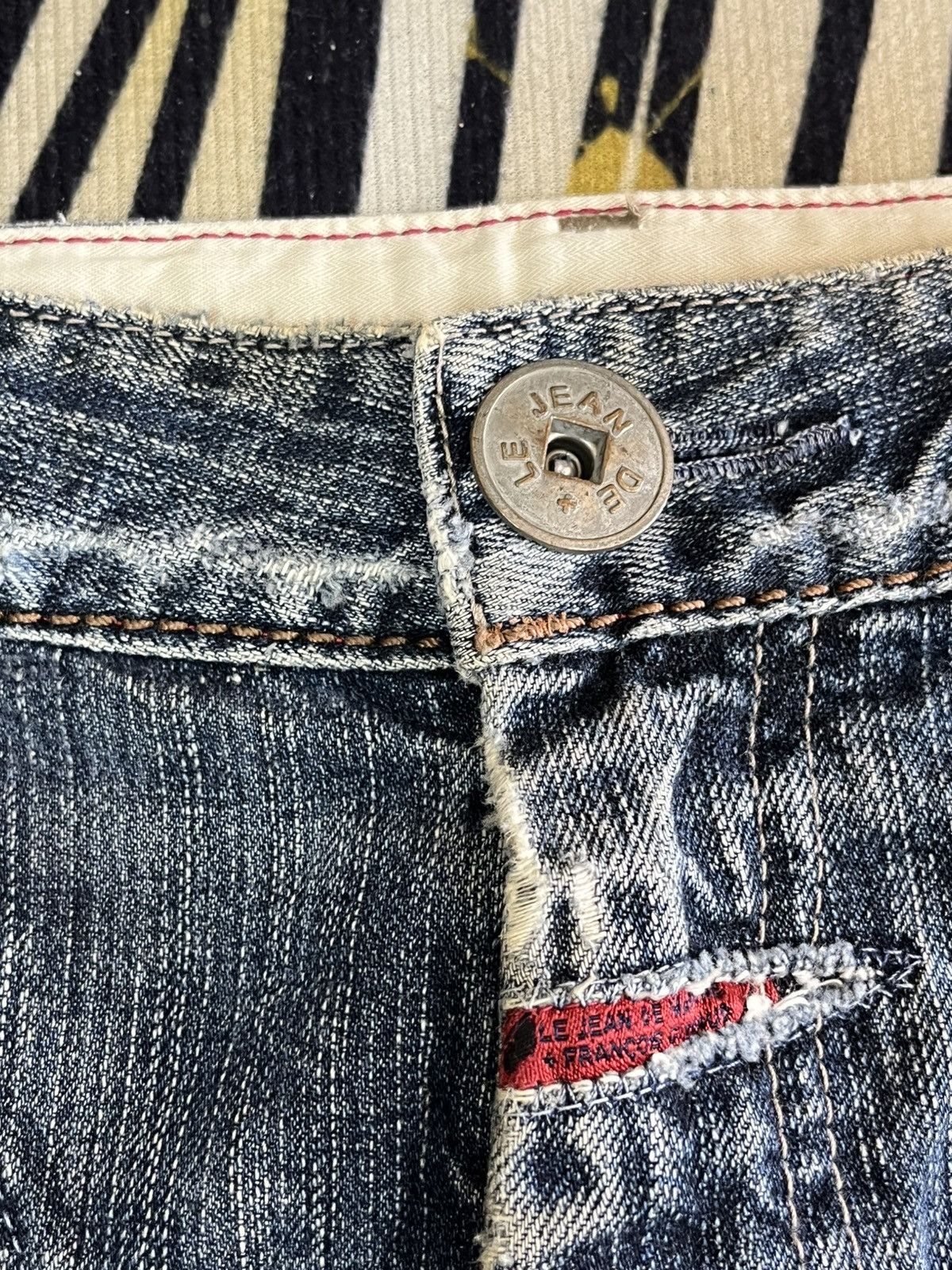 14th Addiction Vintage Le Jean Martihe Francois Girbaud Flare Denim Size US 32 / EU 48 - 10 Thumbnail