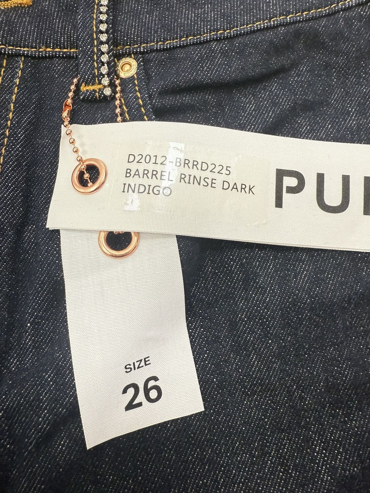 Other Purple Brand Barrel Rinse Dark Jeans Size 26" / US 2 / IT 38 - 2 Thumbnail