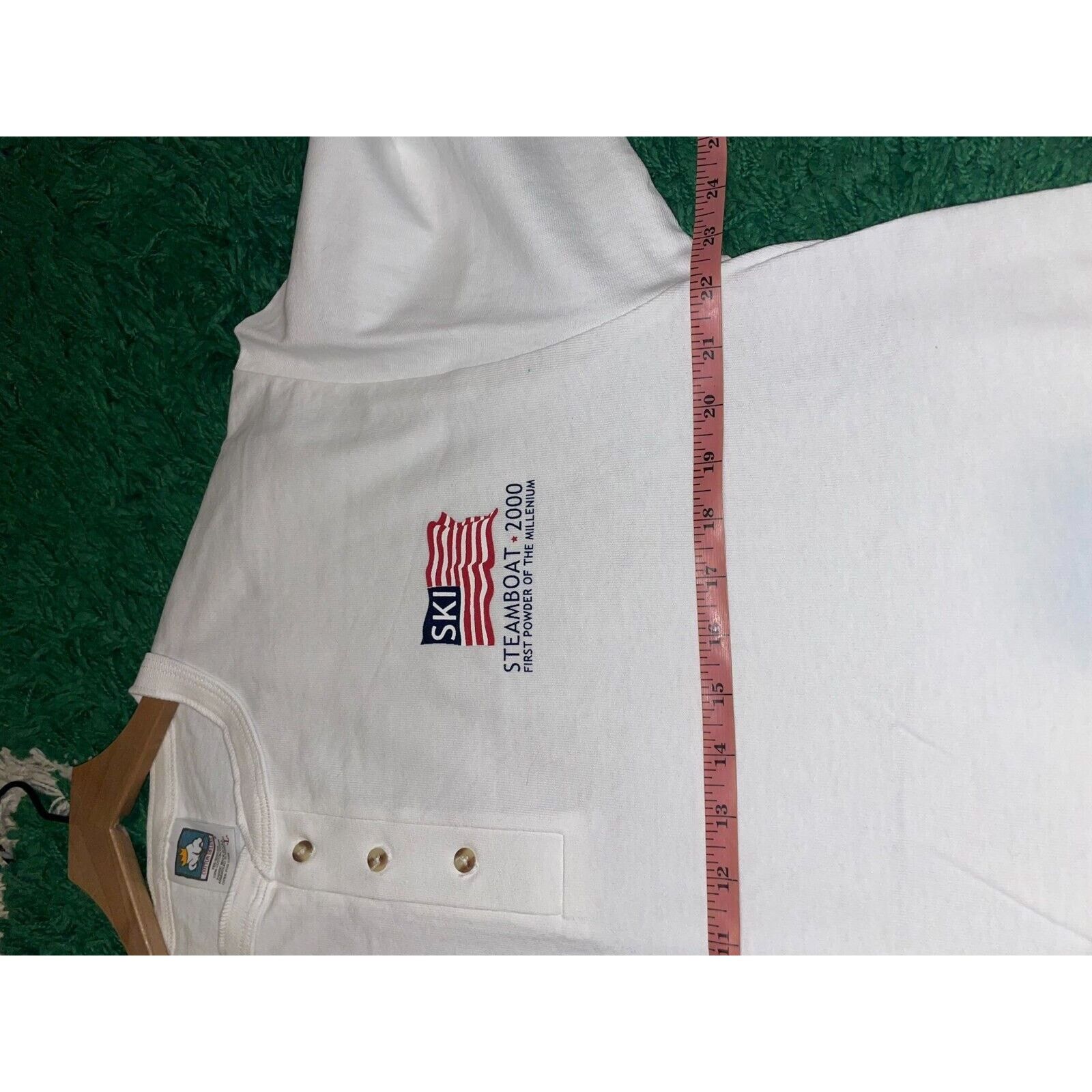 Anvil 2000 Y2K Steamboat Ski First Powder Of The Millenium Shirt L Size US L / EU 52-54 / 3 - 9 Thumbnail