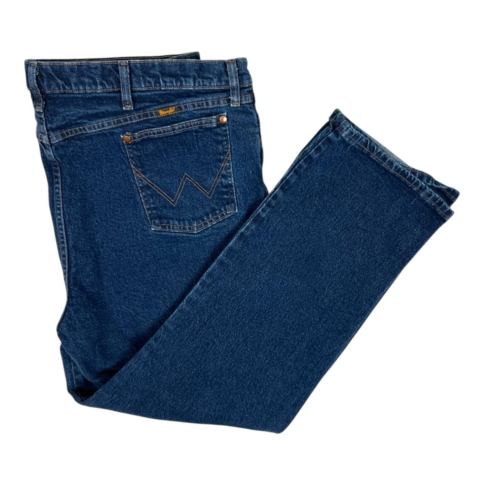 Wrangler Vintage Wrangler Regular Fit Cowboy Blue Denim Jeans Men's S Size US 44 / EU 60 - 1 Thumbnail
