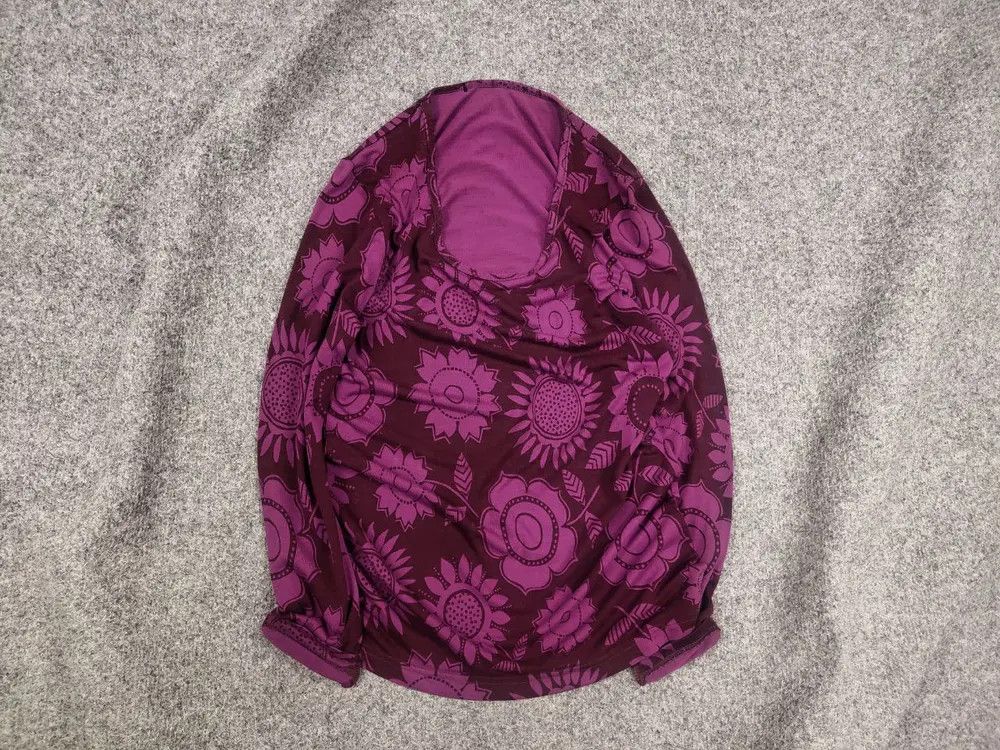 Gudrun Sjoden Gudrun Sjödén Design Long sleeve Flower Pattern Burgundy Size S / US 4 / IT 40 - 1 Thumbnail