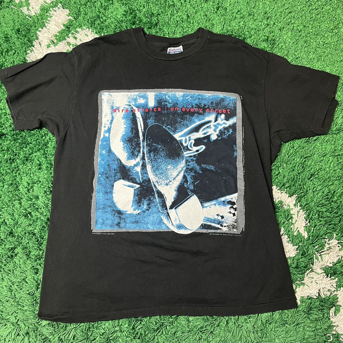 image of Vintage Dire Straits On Every Street Tour 1992 in Black, Men's (Size XL)