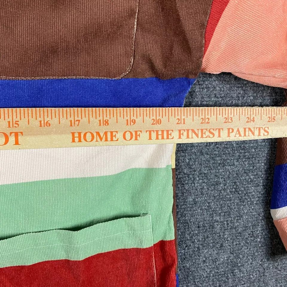 Shein Shein Corduroy Shirt Women's XS Button Up Colorblock Size XS / US 0-2 / IT 36-38 - 5 Thumbnail