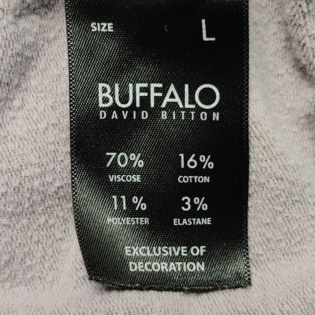 Other Buffalo David Bitton Women's Gray Cheetah Print Hooded Pullo Size L / US 10 / IT 46 - 4 Thumbnail