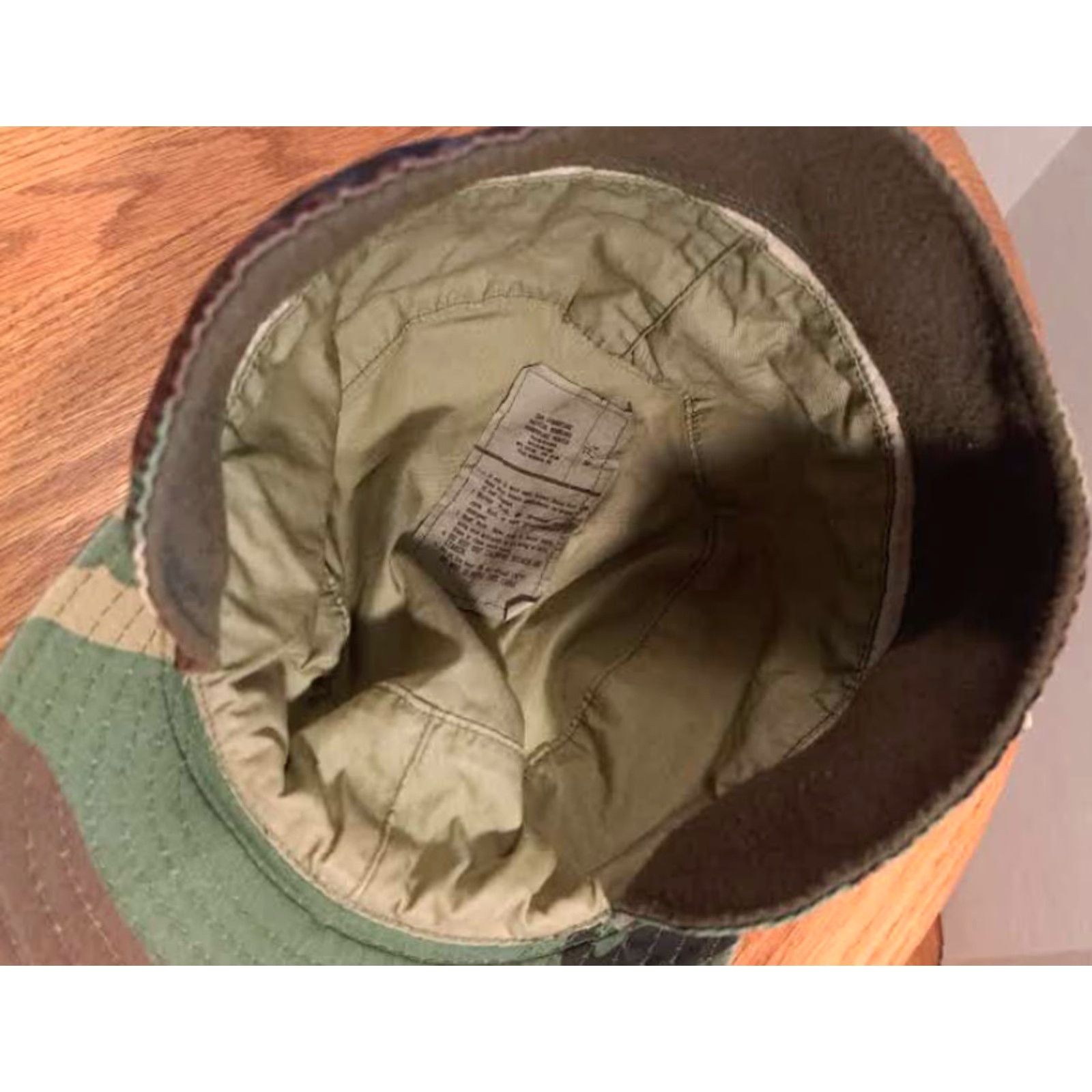 Vintage Military Camouflage Fishing Field Hat 7 3/4 Insulated Ear Flaps Mens Camouflage Cotton Baseball Cap Size ONE SIZE - 2 Thumbnail