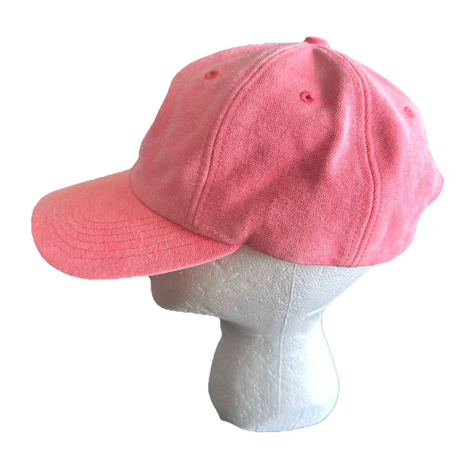 Noah NOAH Core Logo 6-Panel Cap Pink Canvas Hat Cap RARE NWOT Men Baseball Cap Adjustable One Size Cotton Canvas Brand Noah Cap Size ONE SIZE - 4 Thumbnail