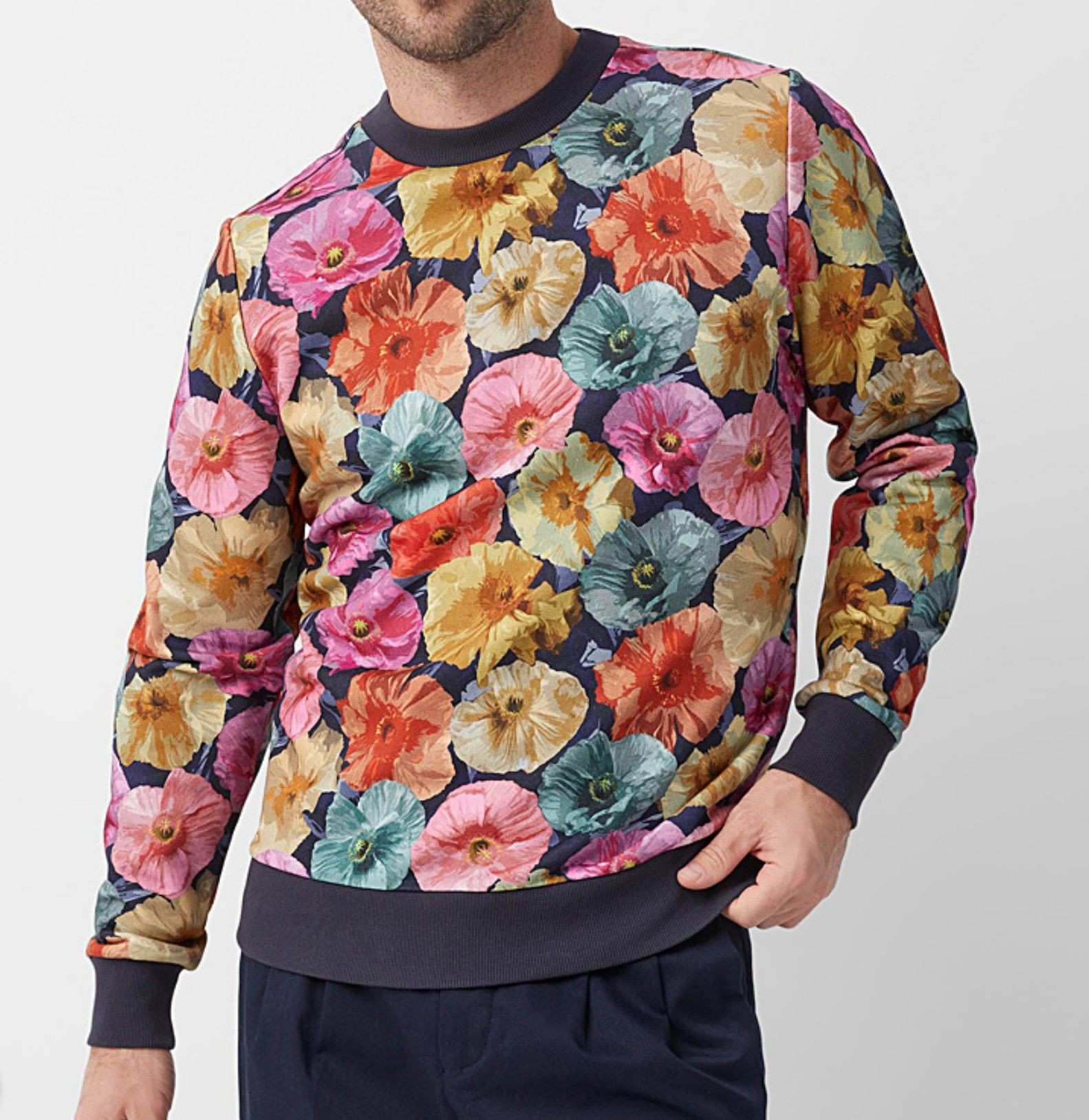 Poppy Wonder Sweatshirt (Made with Liberty Fabric print)