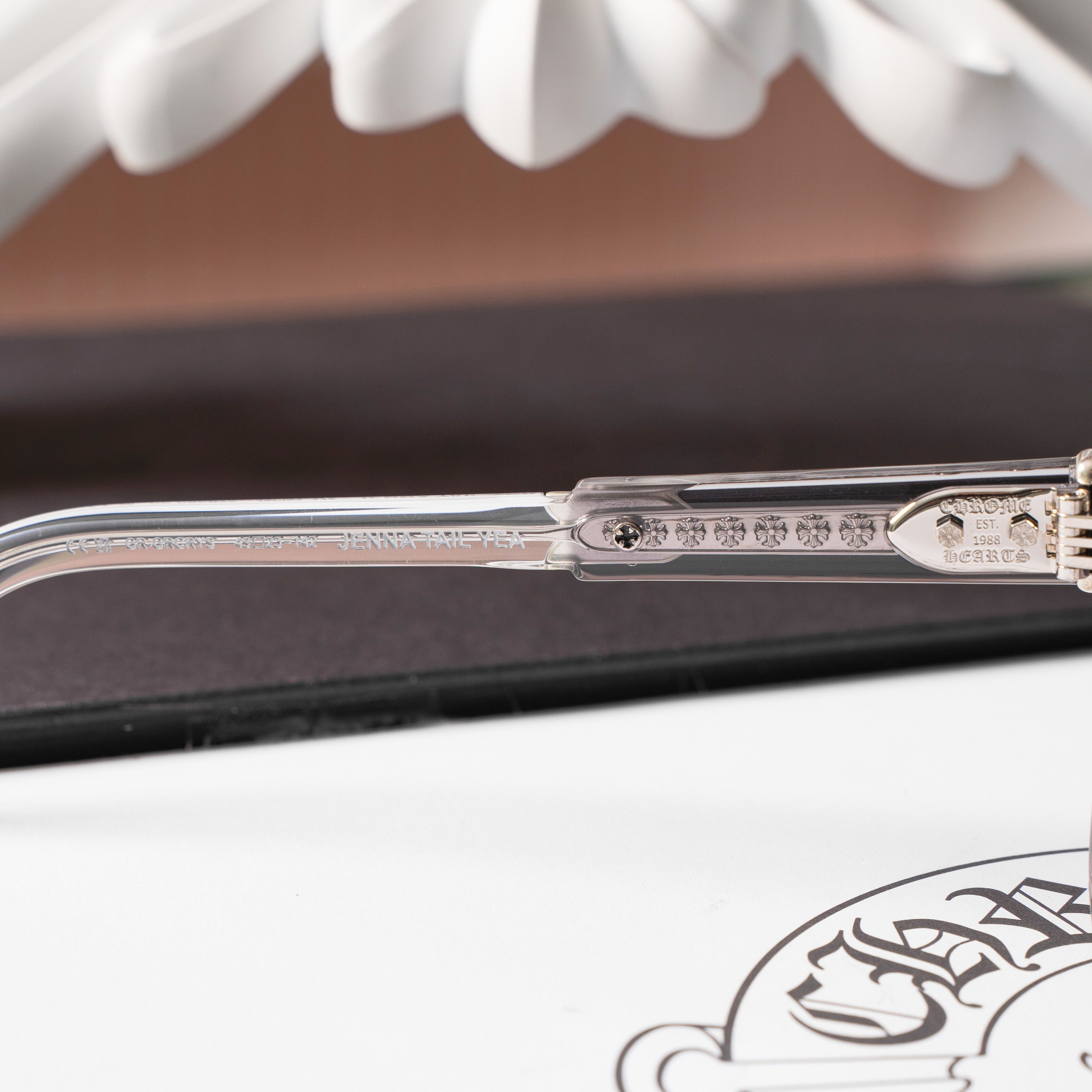 Chrome Hearts CHROME HEARTS JENNA TAIL YEA GRAPHITE/GRAPHITE CRYSTAL Size ONE SIZE - 4 Thumbnail