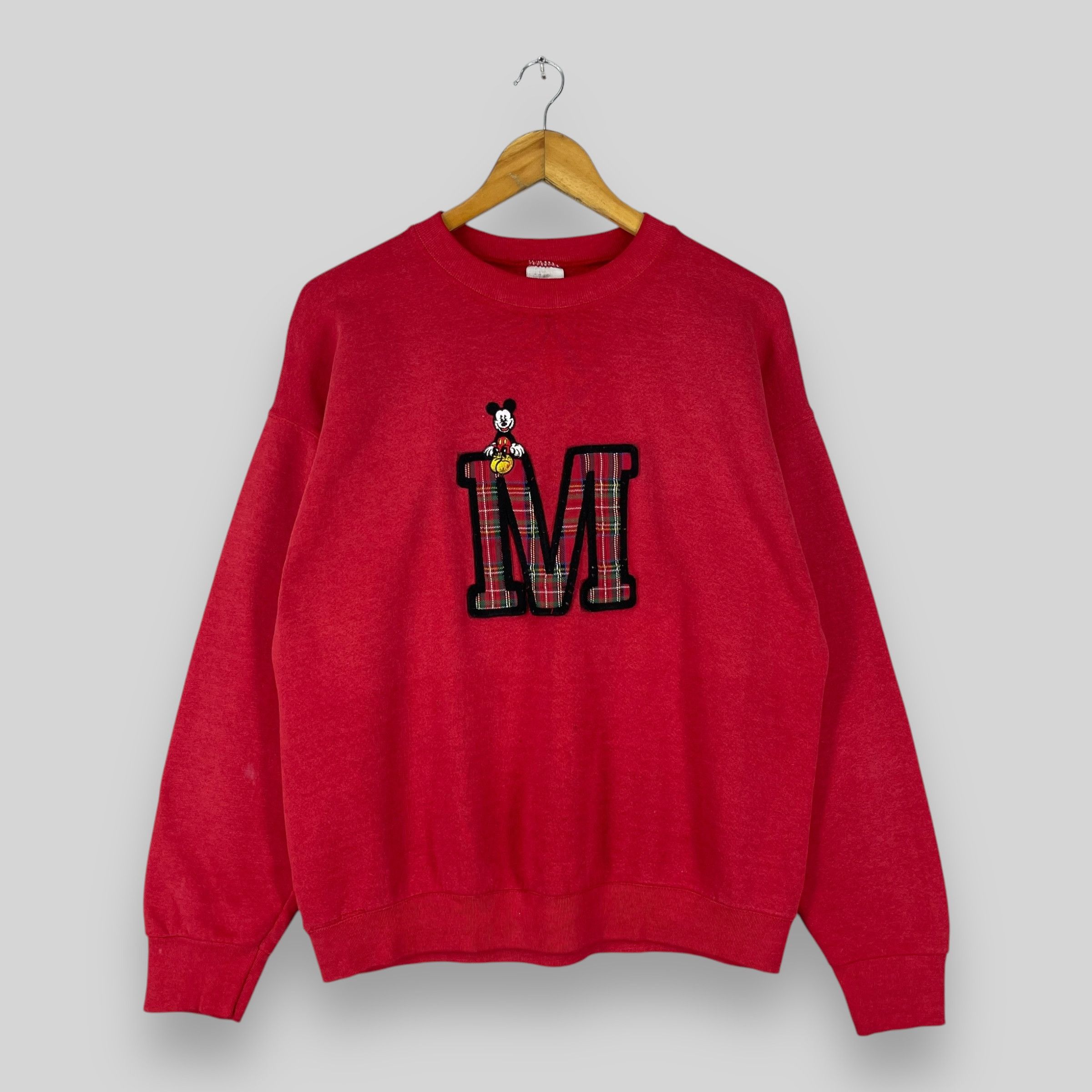 Mickey Mouse Vintage 90s MICKEY MOUSE Cartoon Embroidery Sweatshirt Size US M / EU 48-50 / 2 - 1 Thumbnail