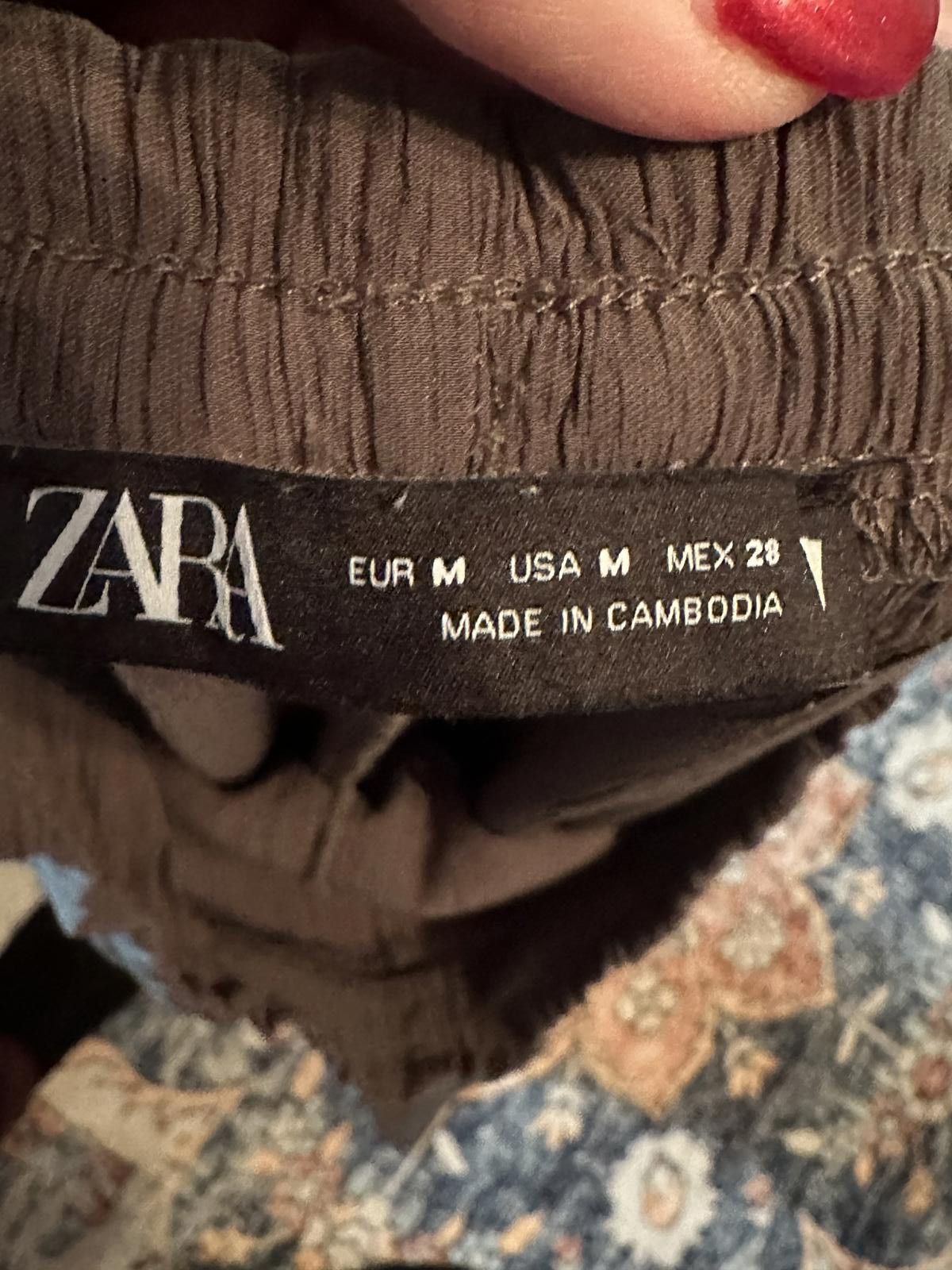 Zara ZARA Women's Casual Pants, Size M Size 32" / US 10 / IT 46 - 3 Thumbnail