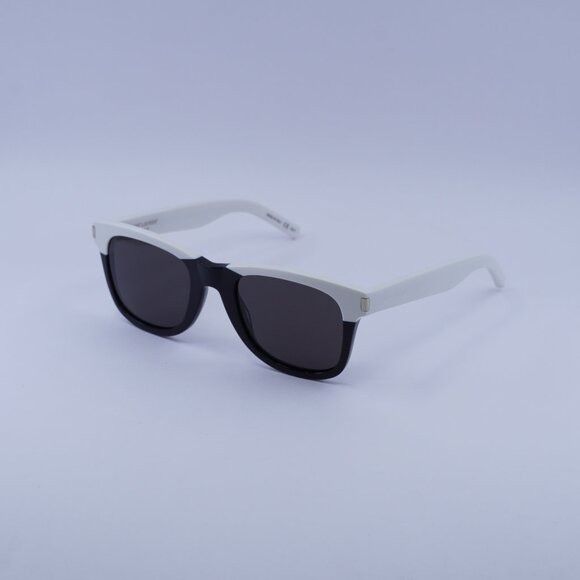 Saint Laurent Paris Saint Laurent SL51 049 Sunglasses White/Black Square Frame Size ONE SIZE - 1 Thumbnail