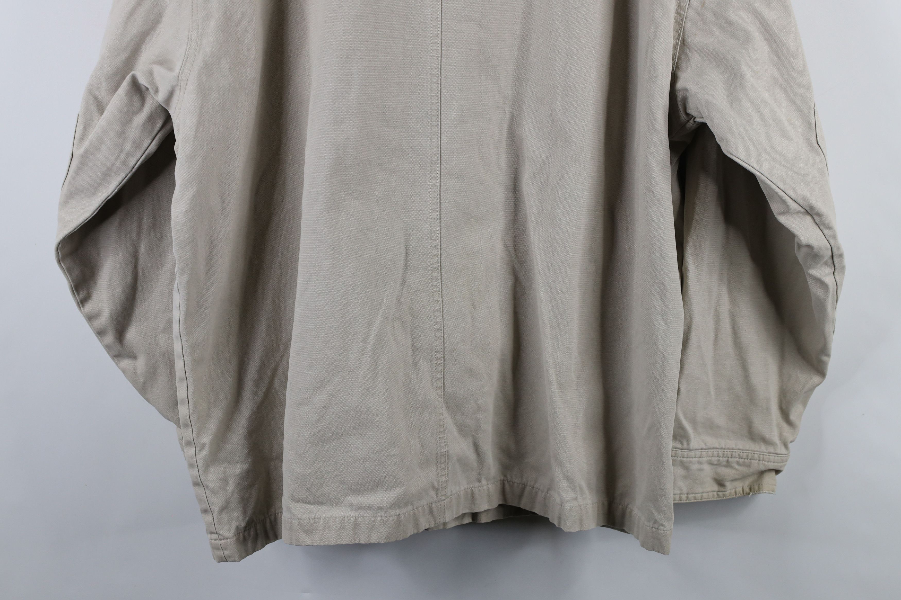 Eddie Bauer × Vintage Vintage Eddie Bauer Heavyweight Lined Full Zip Jacket Beige Size US L / EU 52-54 / 3 - 18 Thumbnail
