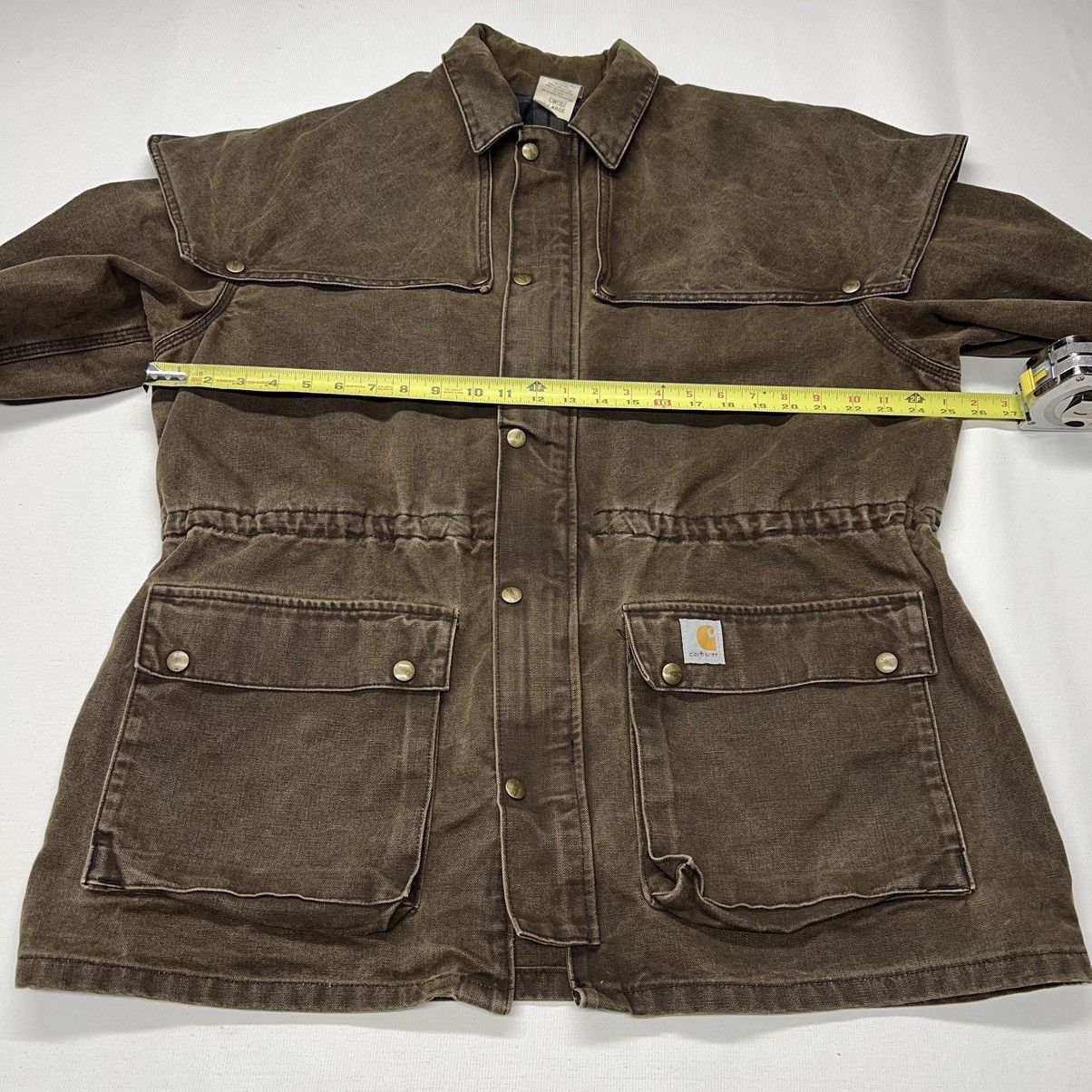 Carhartt × Vintage Carhartt Jacket Brown Duster Chore Barn Coat Canvas Full Zip Size US L / EU 52-54 / 3 - 23 Thumbnail