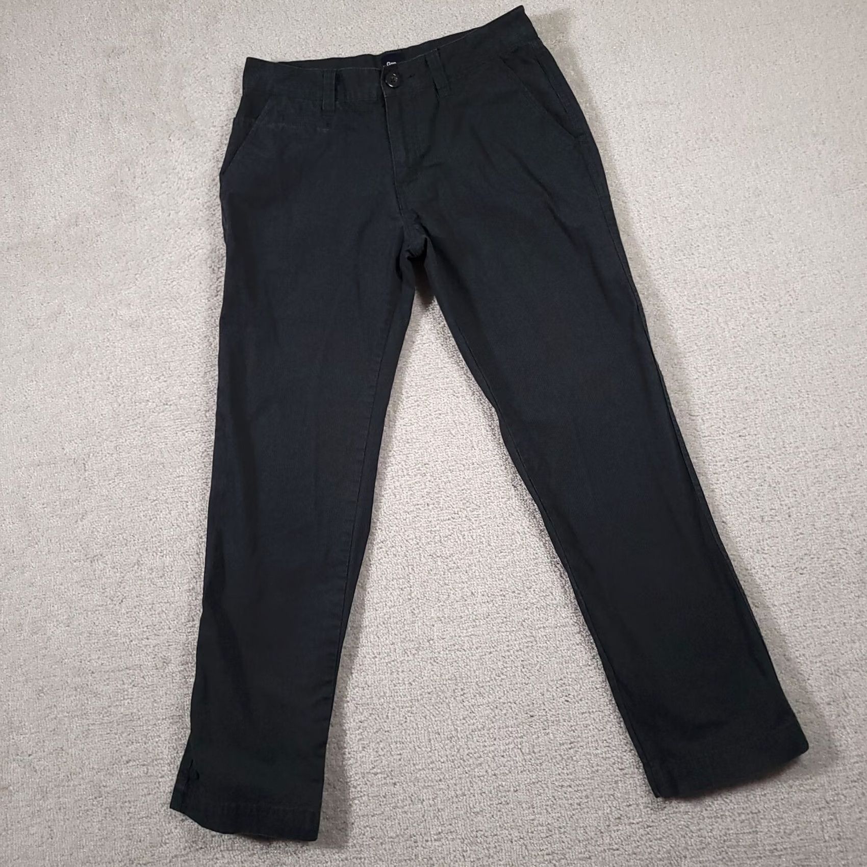 Gap Gap Slim Fit Casual Dress Pants Mens 30x30 Gray Striped Straight Leg Workwear Pants Size US 30 / EU 46 - 2 Thumbnail