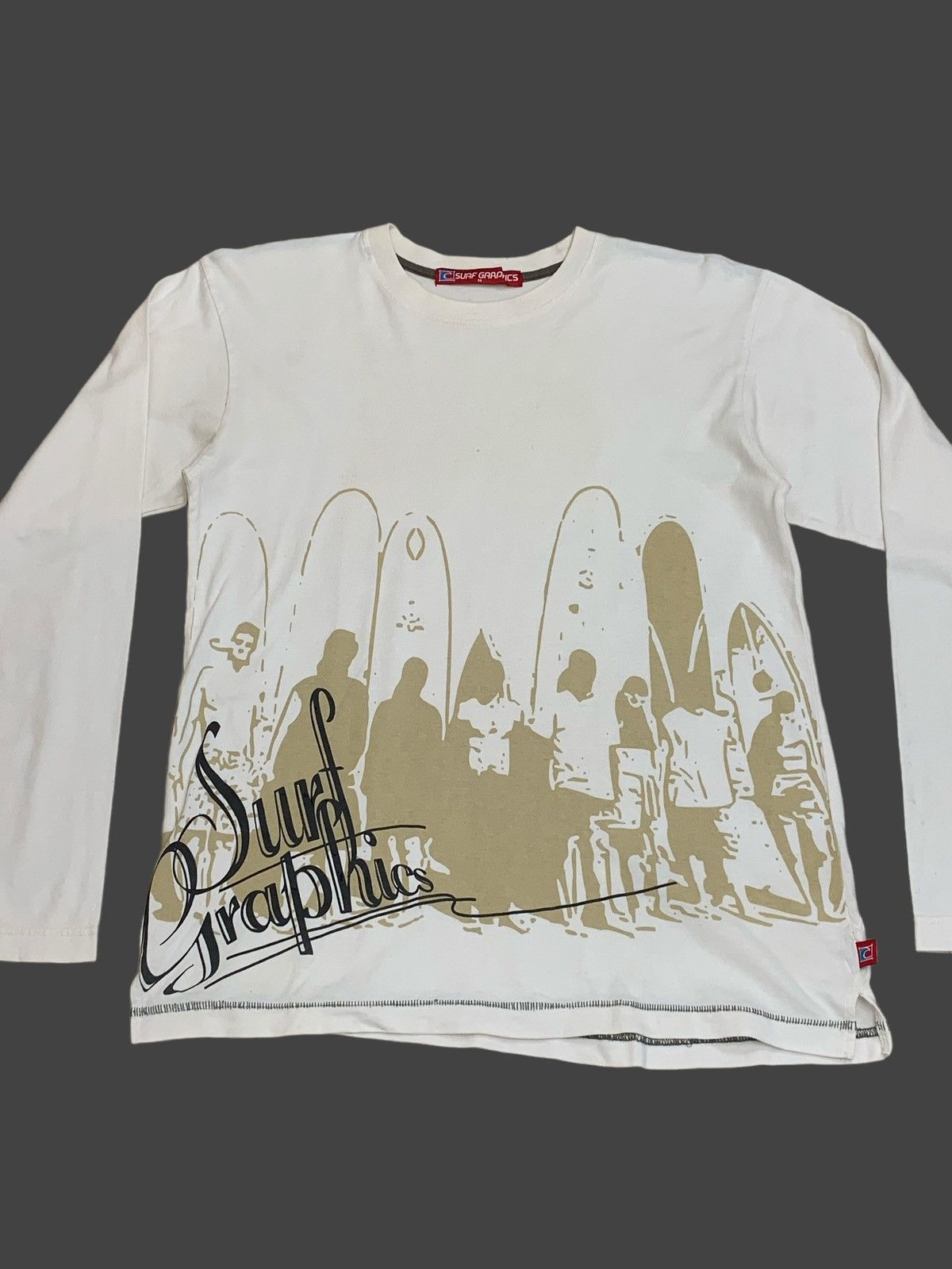 Vintage Surf Graphics Y2K Man Surfing Board Beach Size US M / EU 48-50 / 2 - 3 Thumbnail