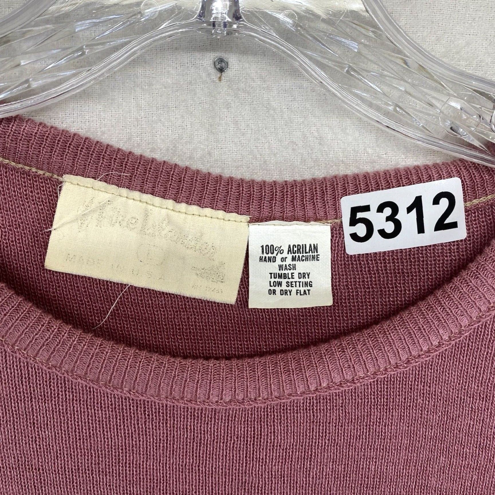 Vintage VINTAGE Fire Islander Women’s Sweater Vest Large Knit Sleeveless Pullover Cottagecore Pink 80s US Made Size L / US 10 / IT 46 - 6 Thumbnail
