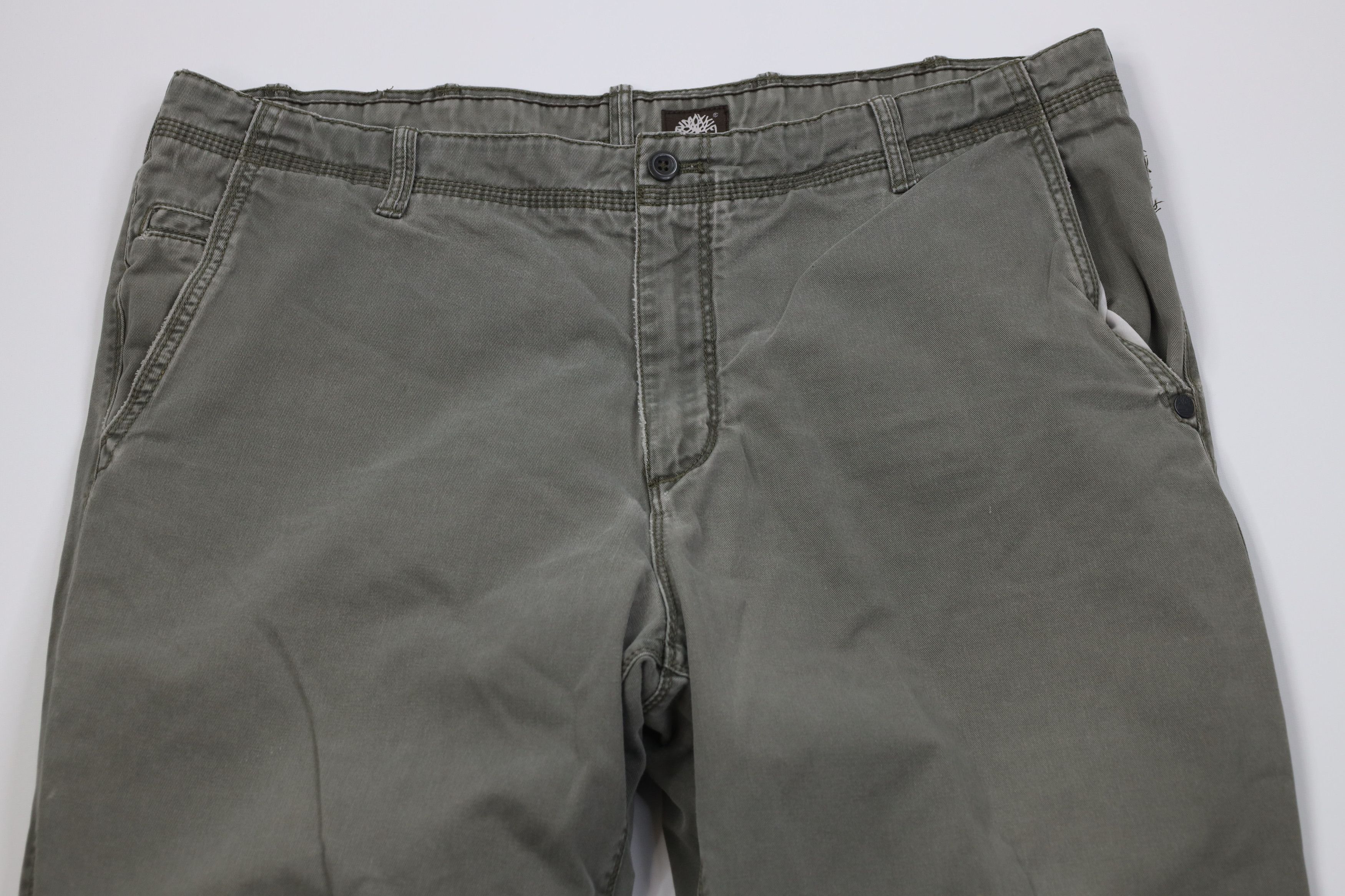 Timberland Vintage 90s Y2K Timberland Baggy Wide Leg Pants Green Size US 42 / EU 58 - 2 Thumbnail