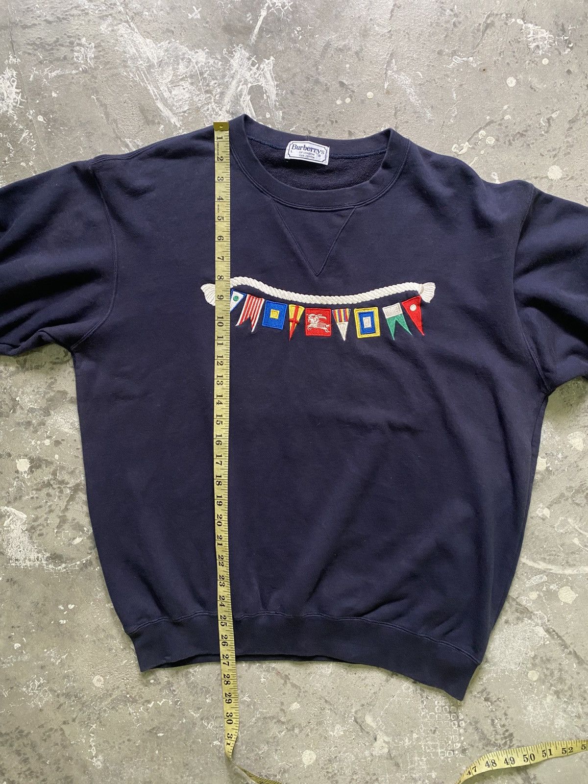 Burberry Vintage Burberrys Embroidery Rainbow Flag Pullover Size US L / EU 52-54 / 3 - 9 Thumbnail