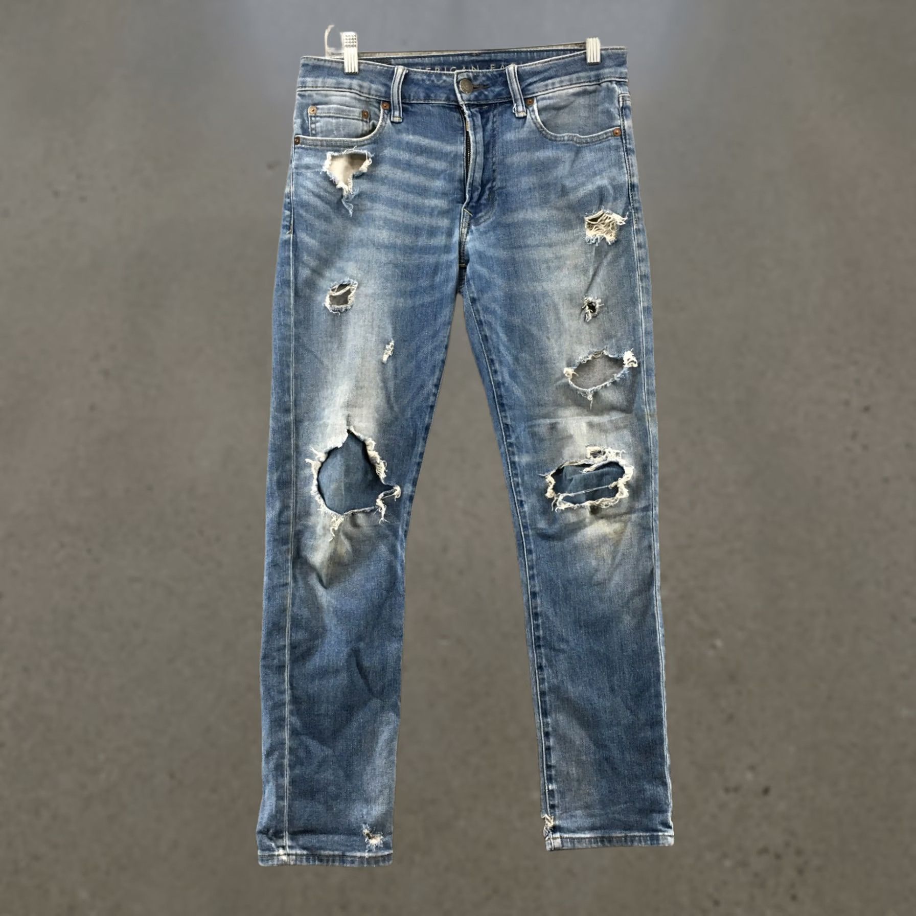 American Eagle Outfitters American Eagle Slim Next Level Airflex Jeans Mens 30x30 Blue Size US 30 / EU 46 - 1 Thumbnail