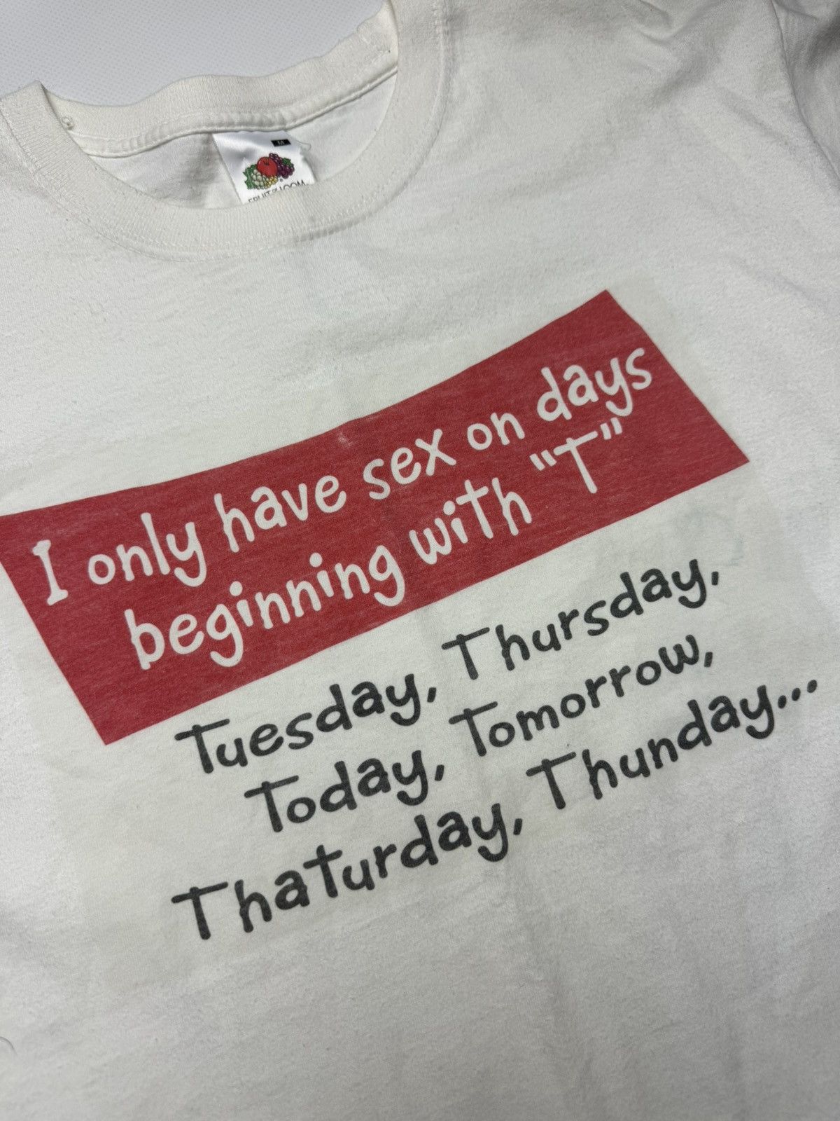 Band Tees × Vintage Rare vintage pornstar funny sex T-shirt y2k Size US M / EU 48-50 / 2 - 4 Thumbnail