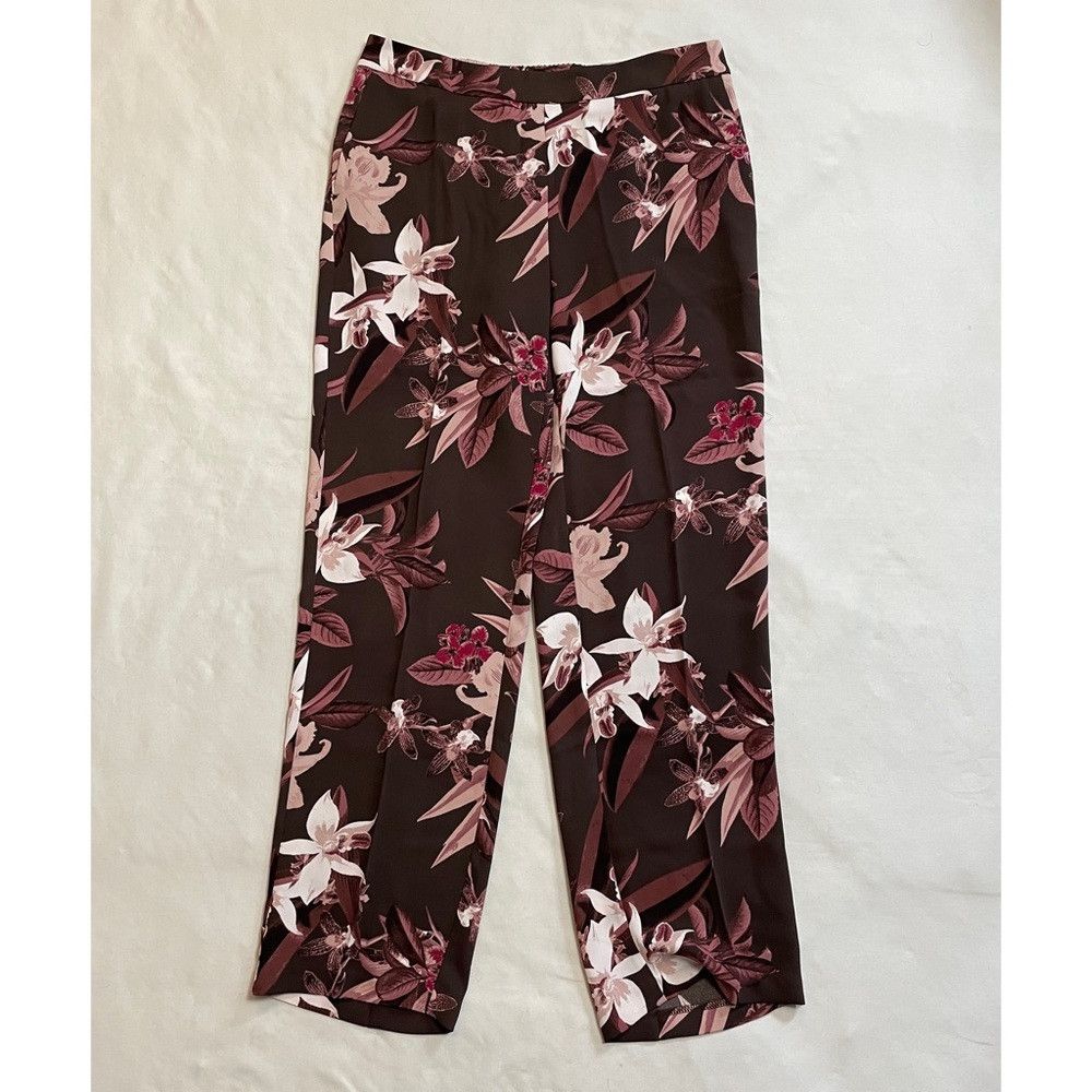 Chicos NWT New Chico's El Cielo Wide-Leg Floral Pants Size 0.5 US Size 28" / US 6 / IT 42 - 3 Thumbnail