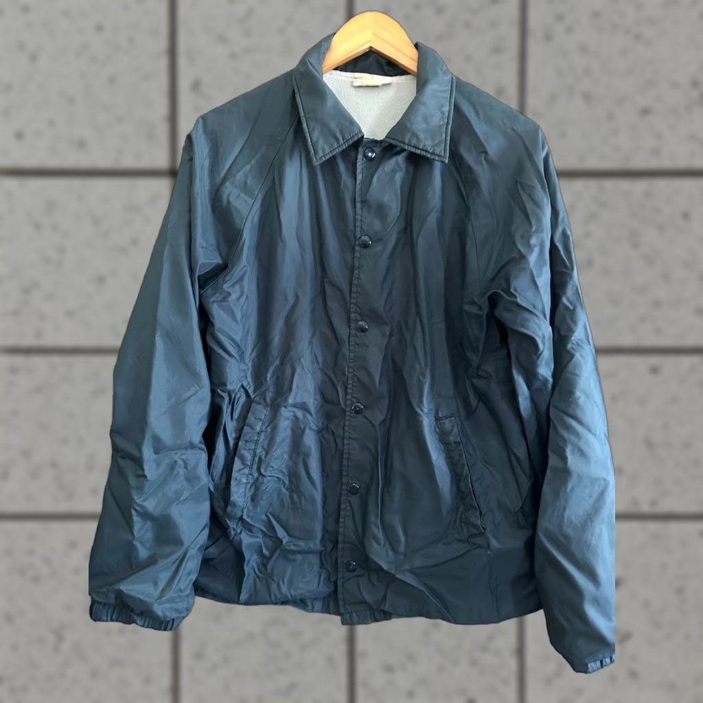 Vintage VINTAGE Hartwell Navy Blue Blank Jacket Medium M Made in USA Jacket Mens? Size US M / EU 48-50 / 2 - 1 Thumbnail