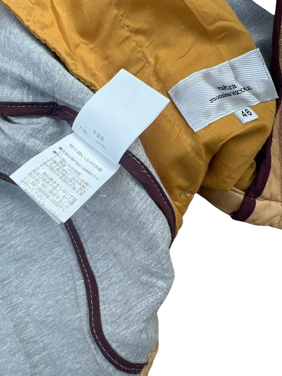 Nicole Club Monsieur Nicole Fade Patina Sheepskin Leather Racer Jacket Size US S / EU 44-46 / 1 - 14 Thumbnail